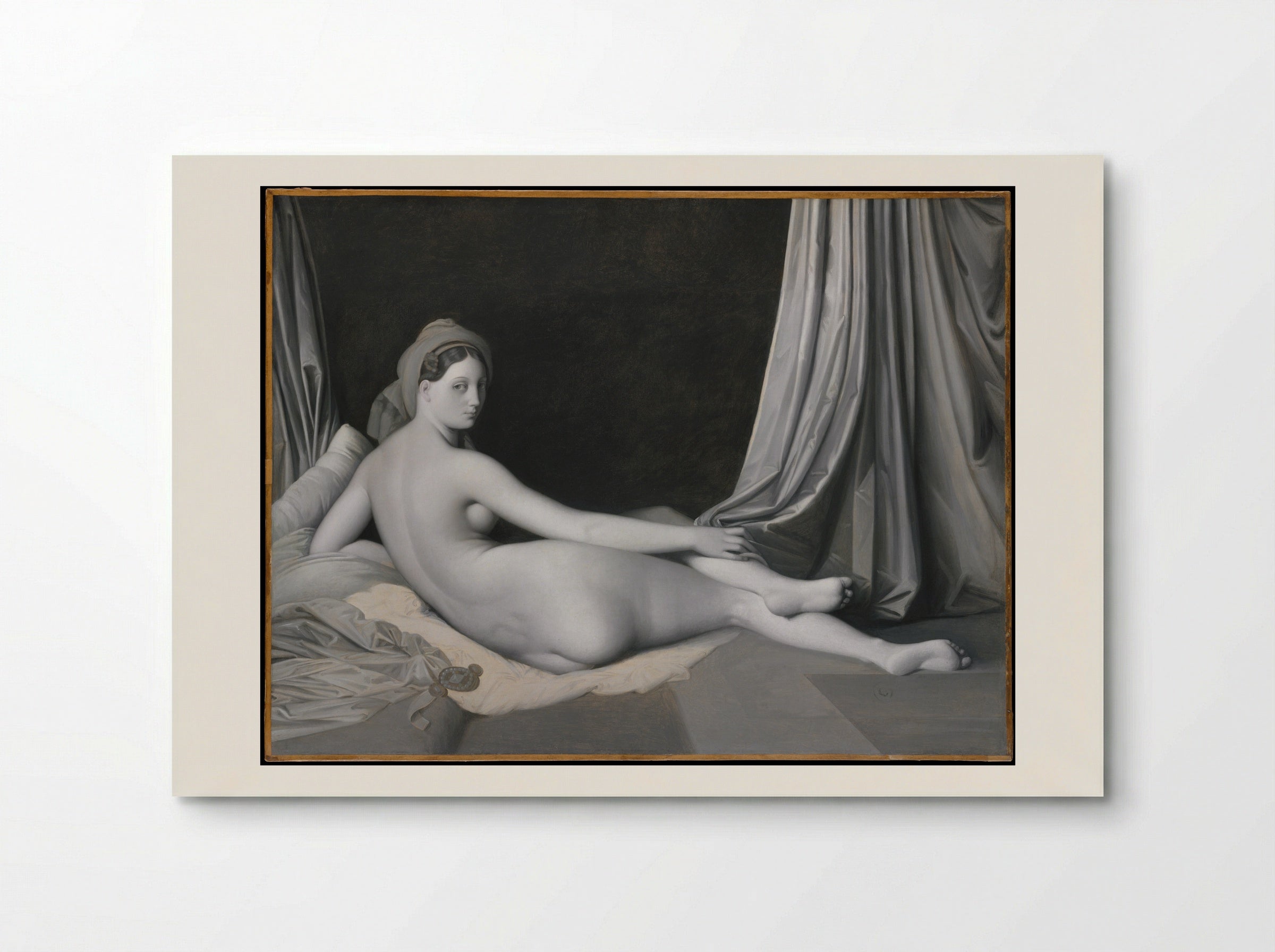 Odalisque in Grisaille - Jean Auguste Dominique Ingres - Poster