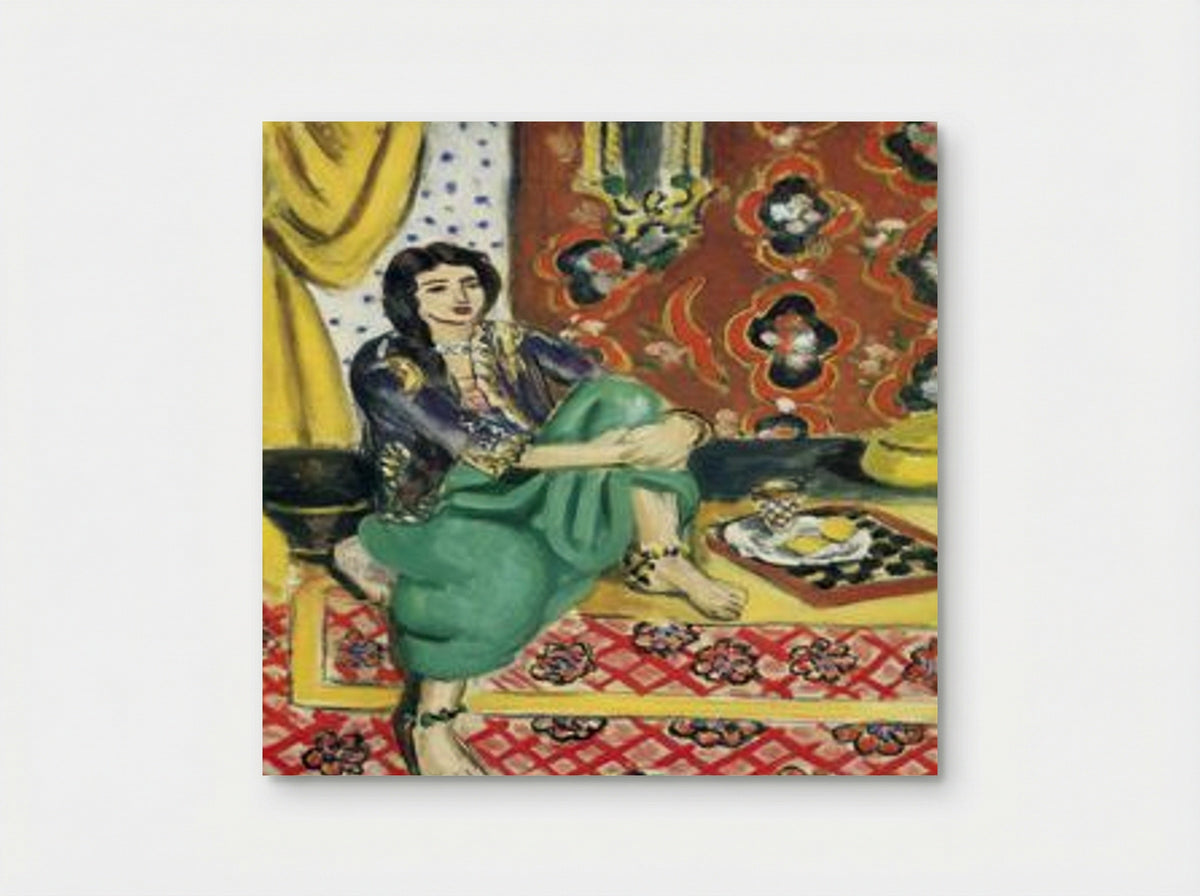 Odalisque sitting with board - Henri Matisse - Poster