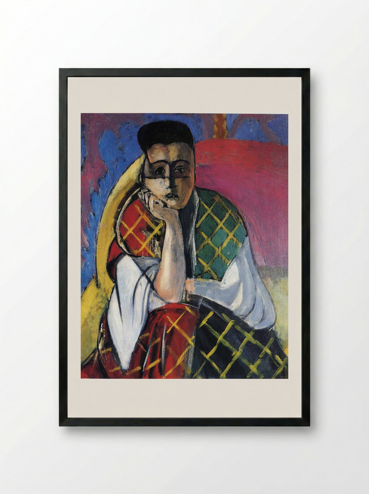 Odalisque with Gray Pants - Henri Matisse - Framed Print Black