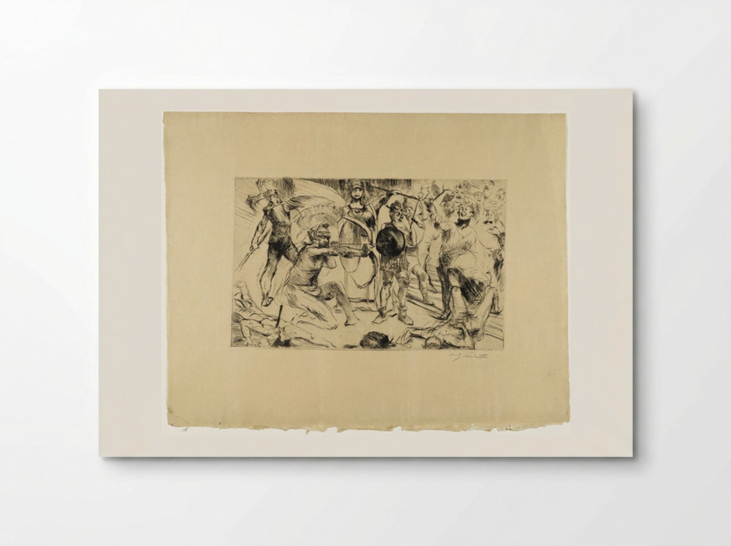 Odysseus and the Suitors - Lovis Corinth - Poster