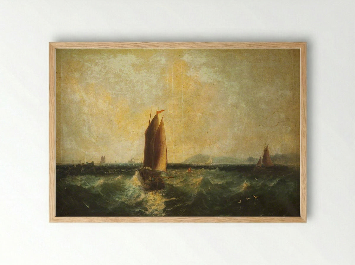 Off Ramsey Bay - James Webb - Framed Print Wood