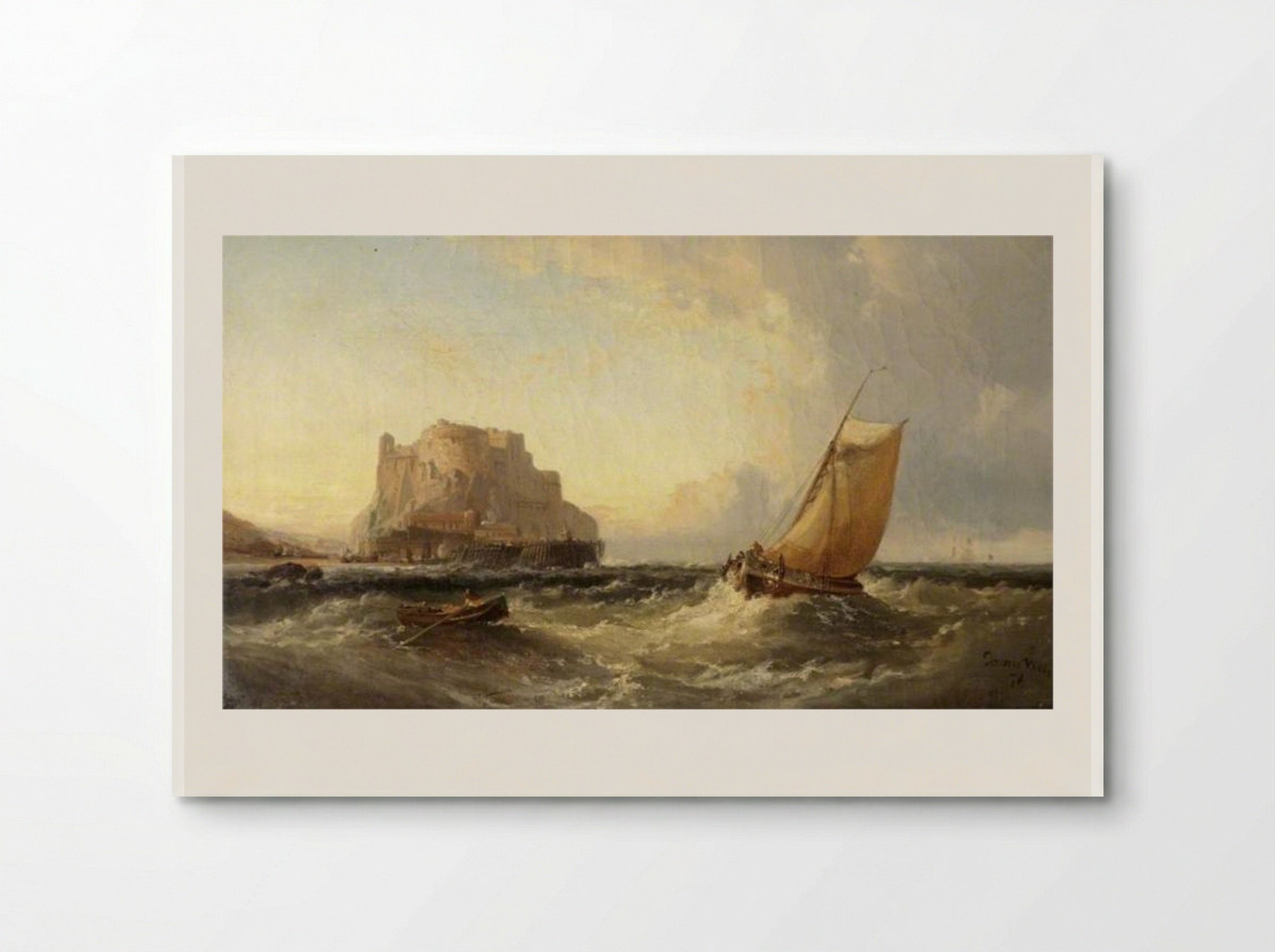 Off the Cornish Coast, St Michael's Mount - James Webb - Poster