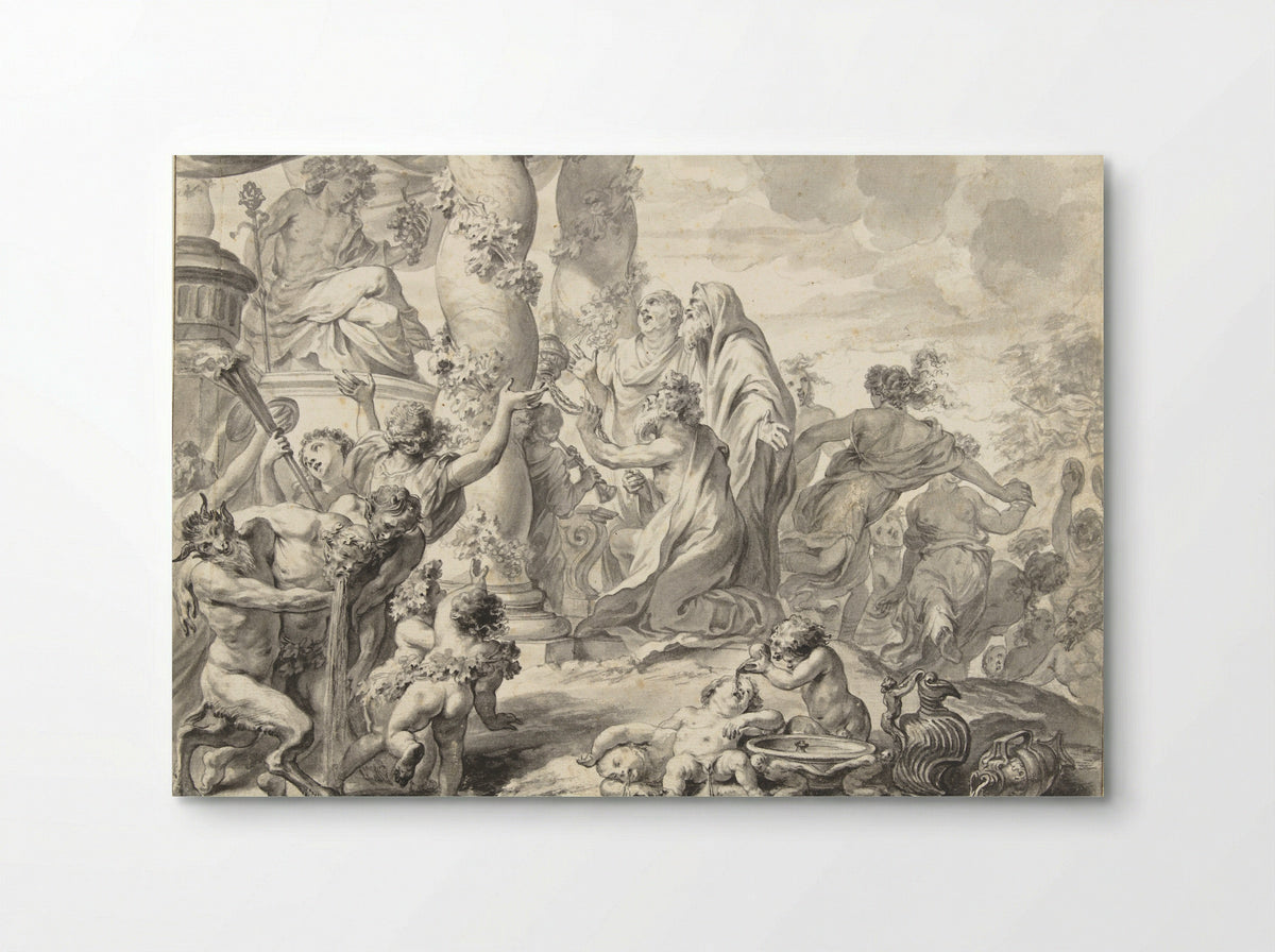 Offer van Bacchus - Godfried Maes - Poster