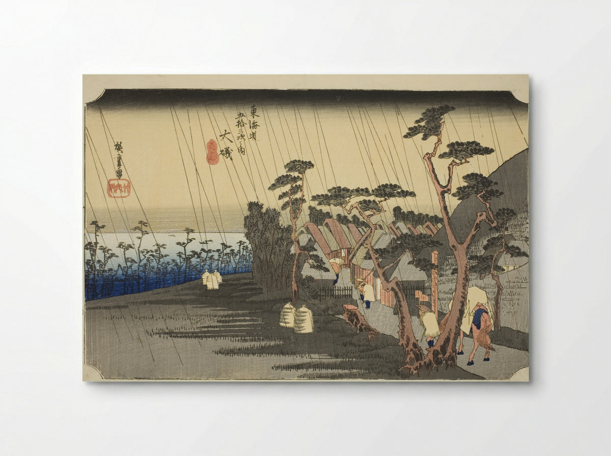 Oiso: Tora's Rain - Utagawa Hiroshige - Poster