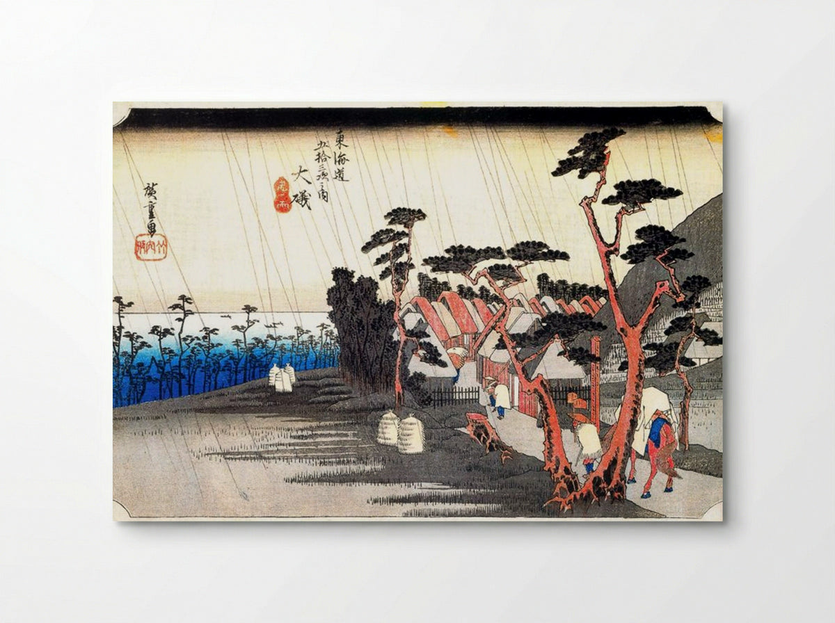 Oiso: Toraga Ame Shower - Utagawa Hiroshige - Poster