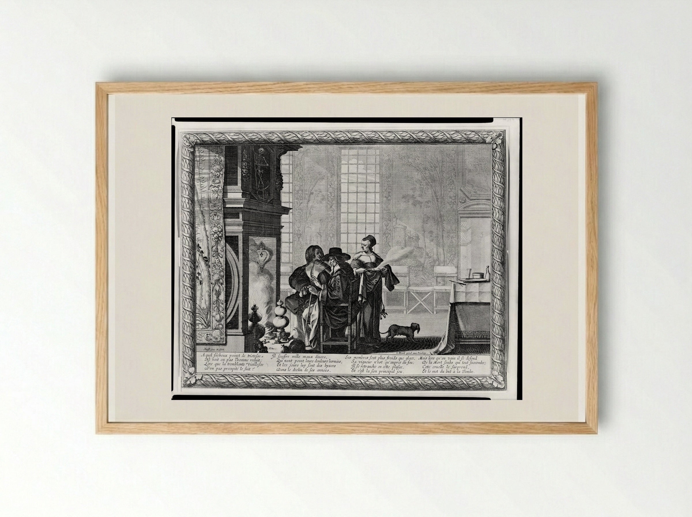 Old Age - Abraham Bosse - Framed Print Wood