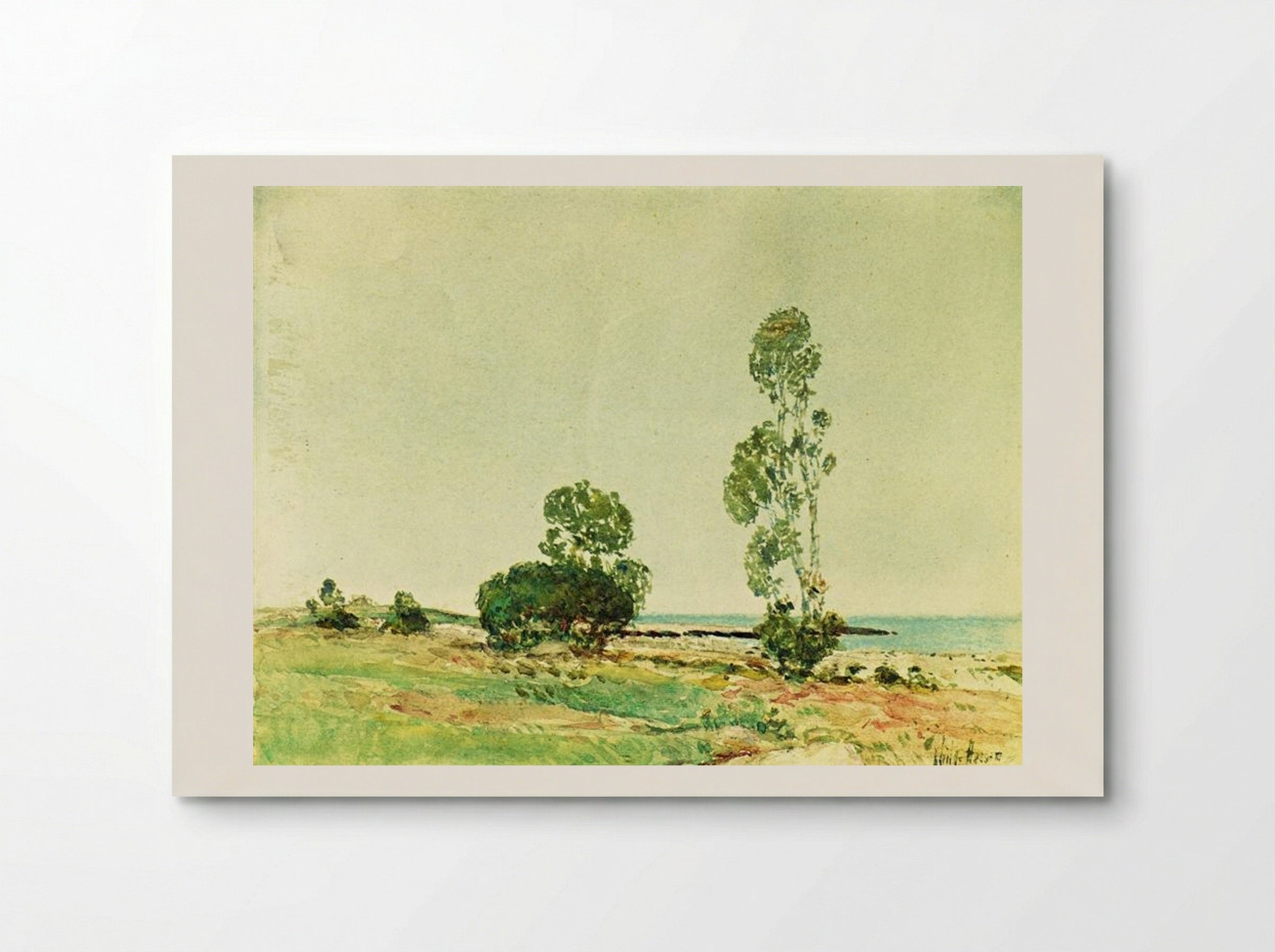 Old Dominy House, East Hampton - Childe Hassam - Poster
