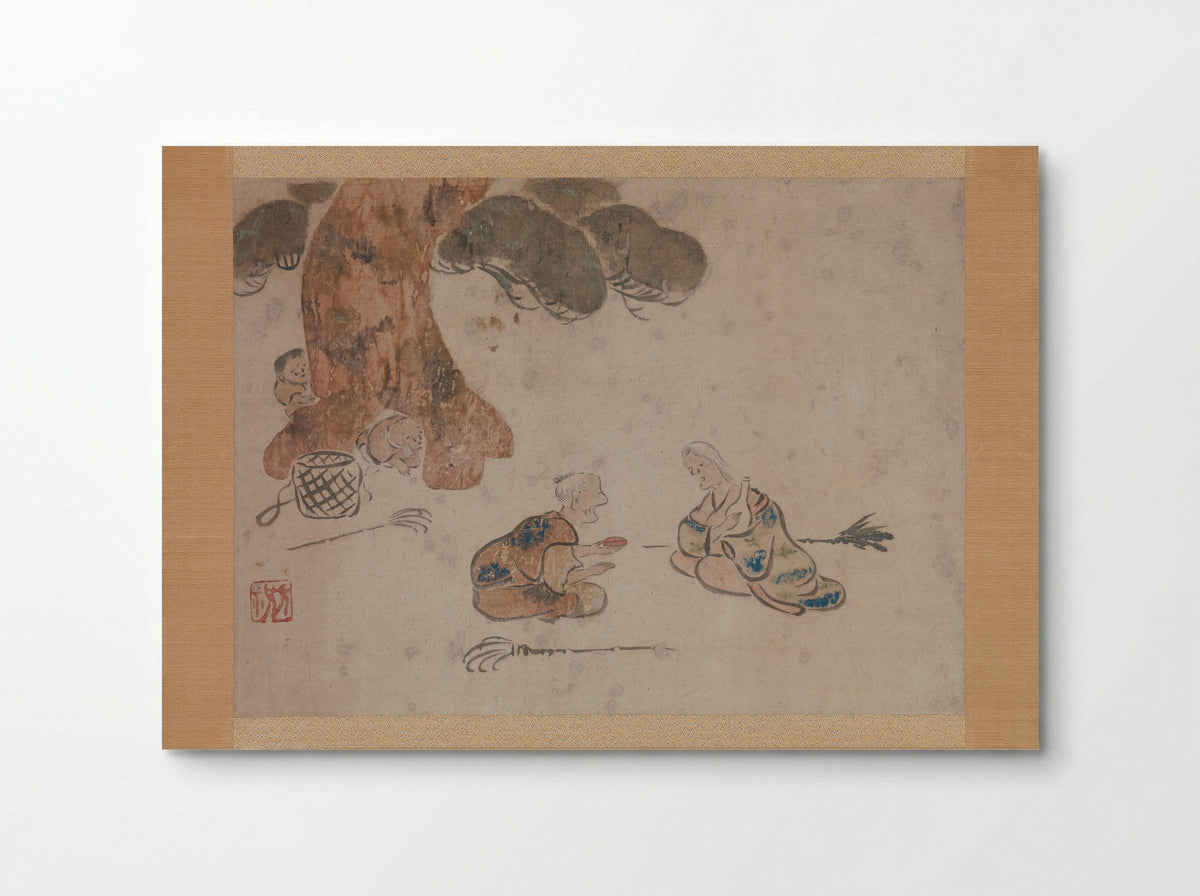 Old Man and Woman - Ogata Kōrin - Poster
