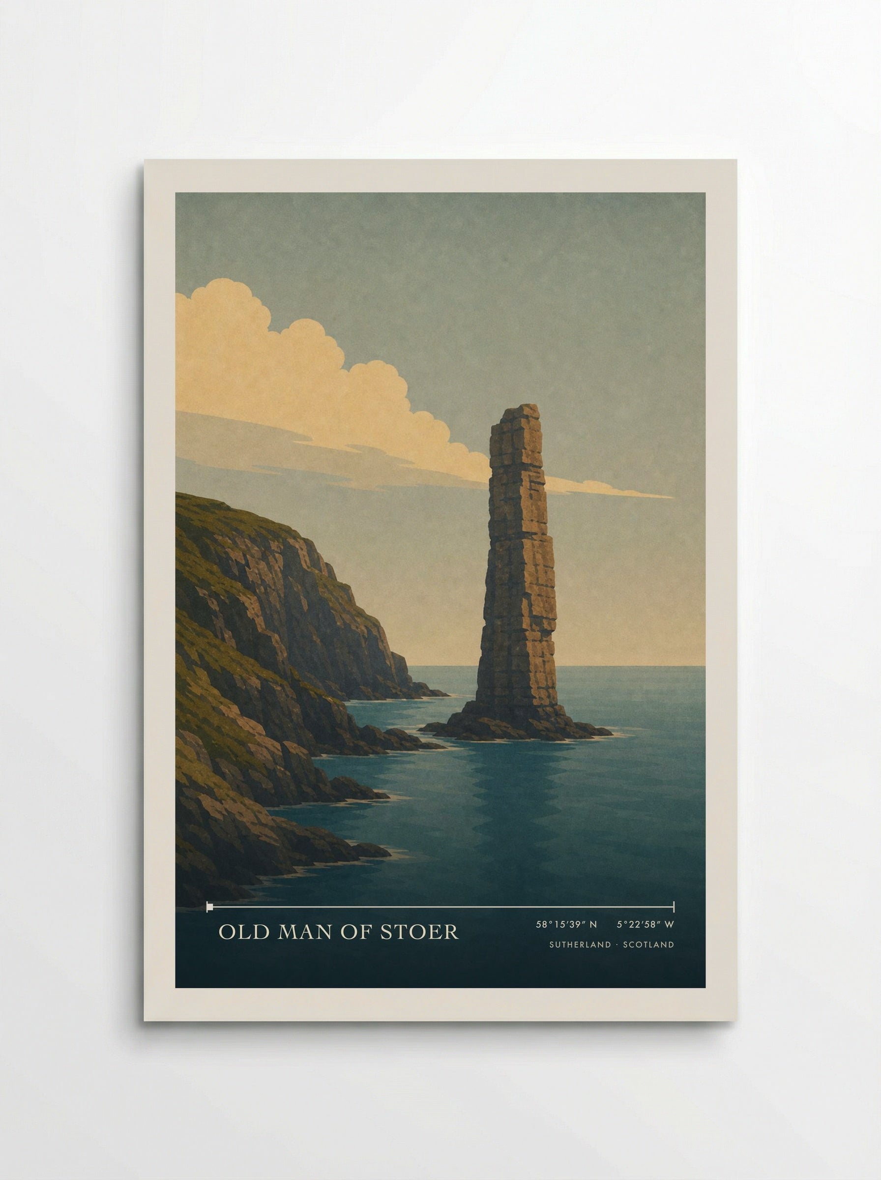 Old Man of Stoer Travel Poster Artwork - Poster