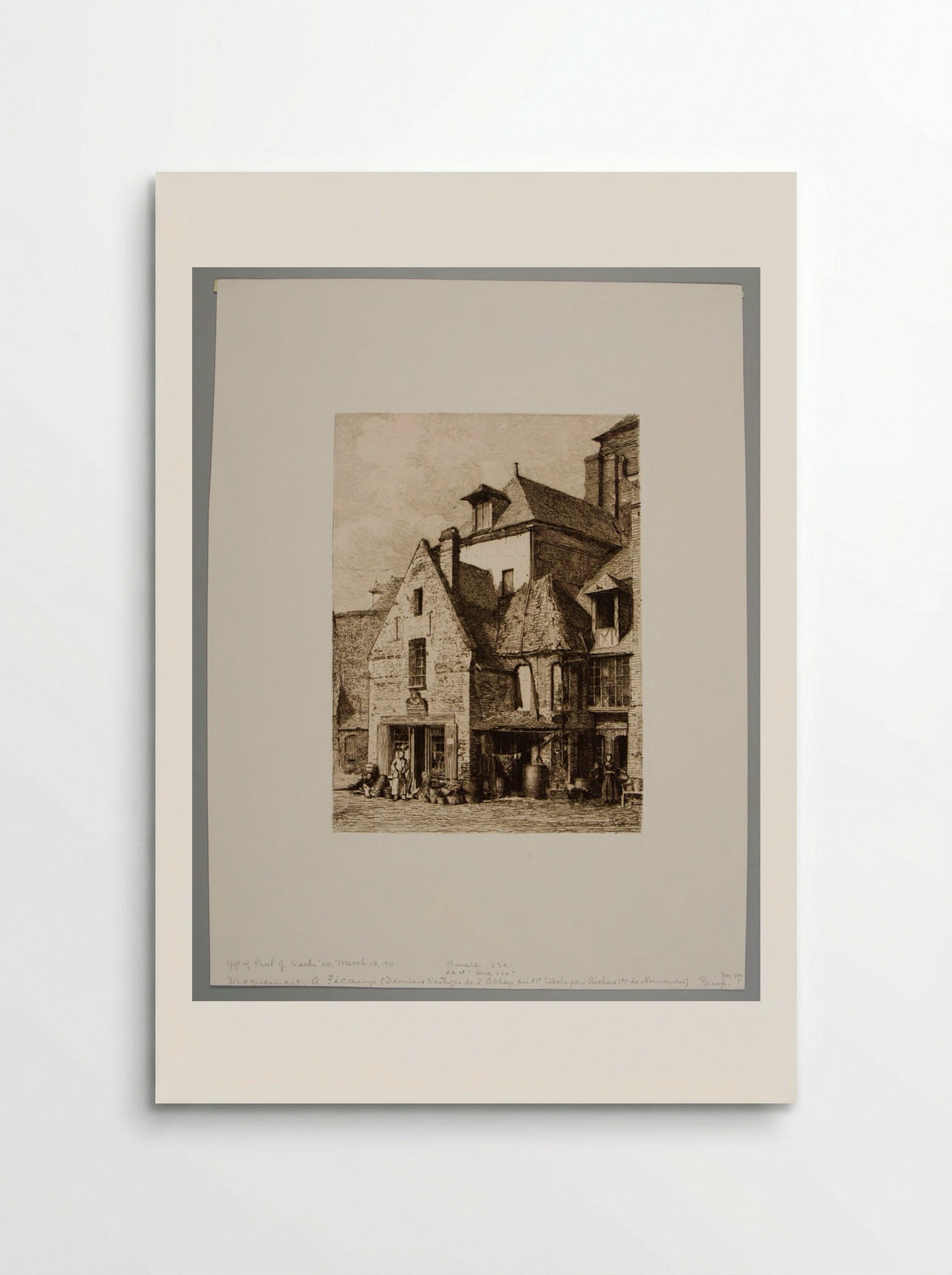 Old Marketplace at Fécamp - Jules Ferdinand Jacquemart - Poster