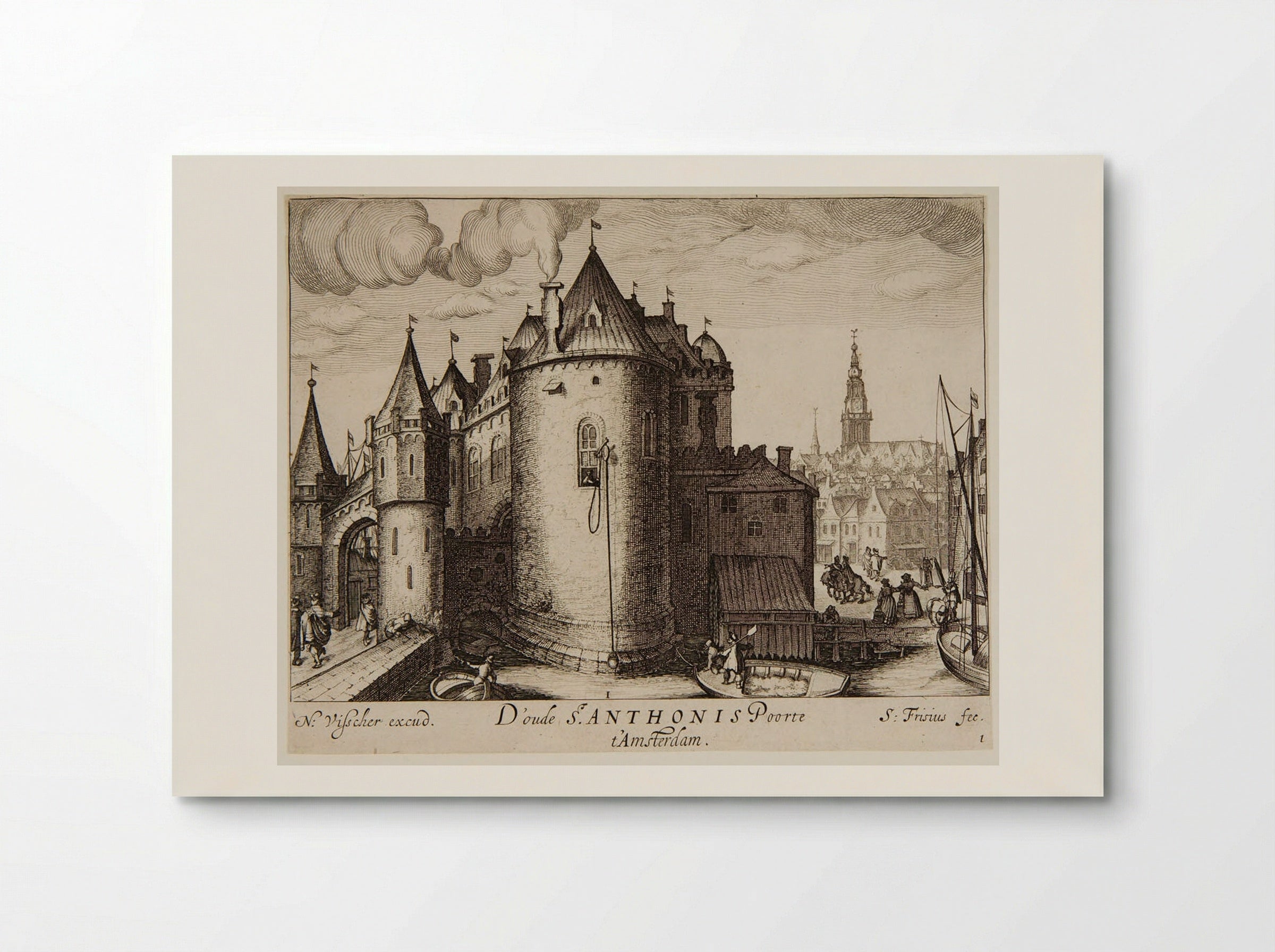 Old St. Anthonis Gate, Amsterdam - Simon Frisius - Poster