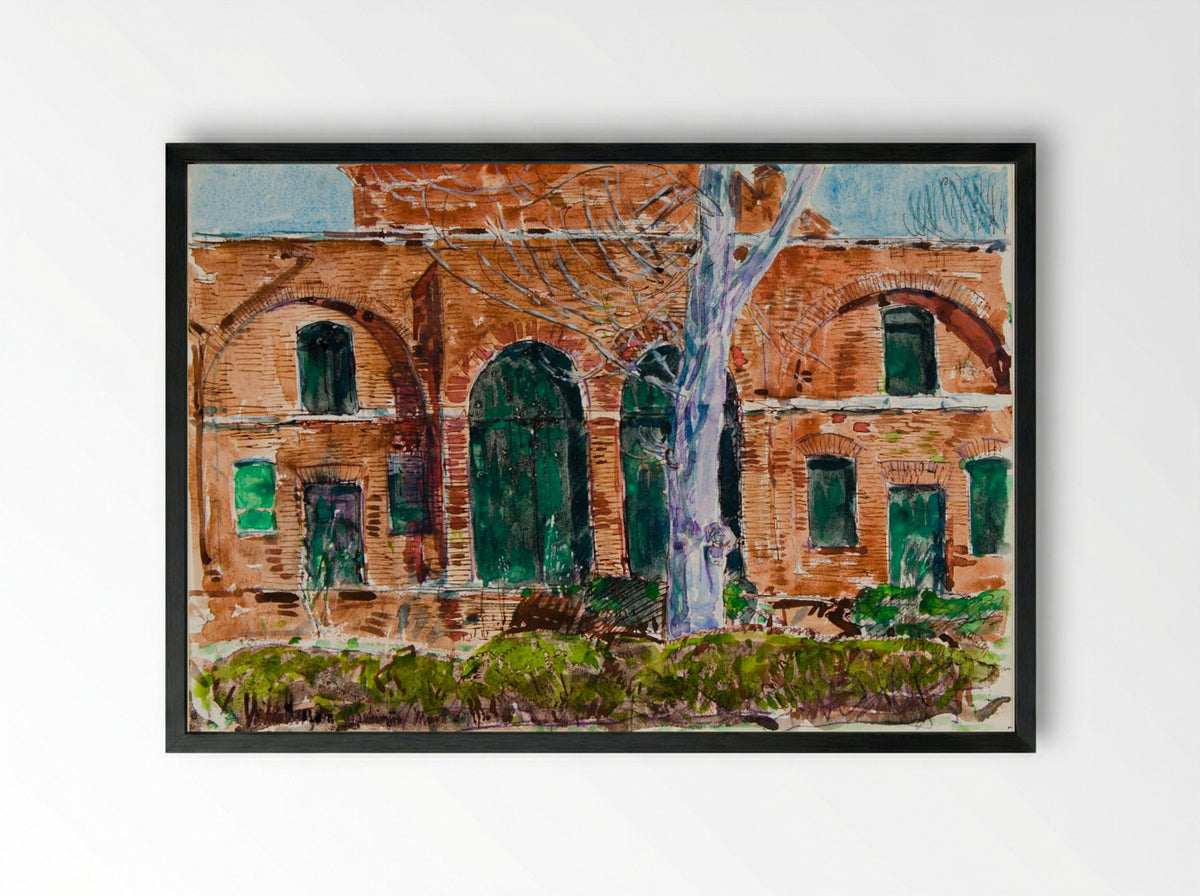 Old Washington No. 2 - Childe Hassam - Framed Print Black