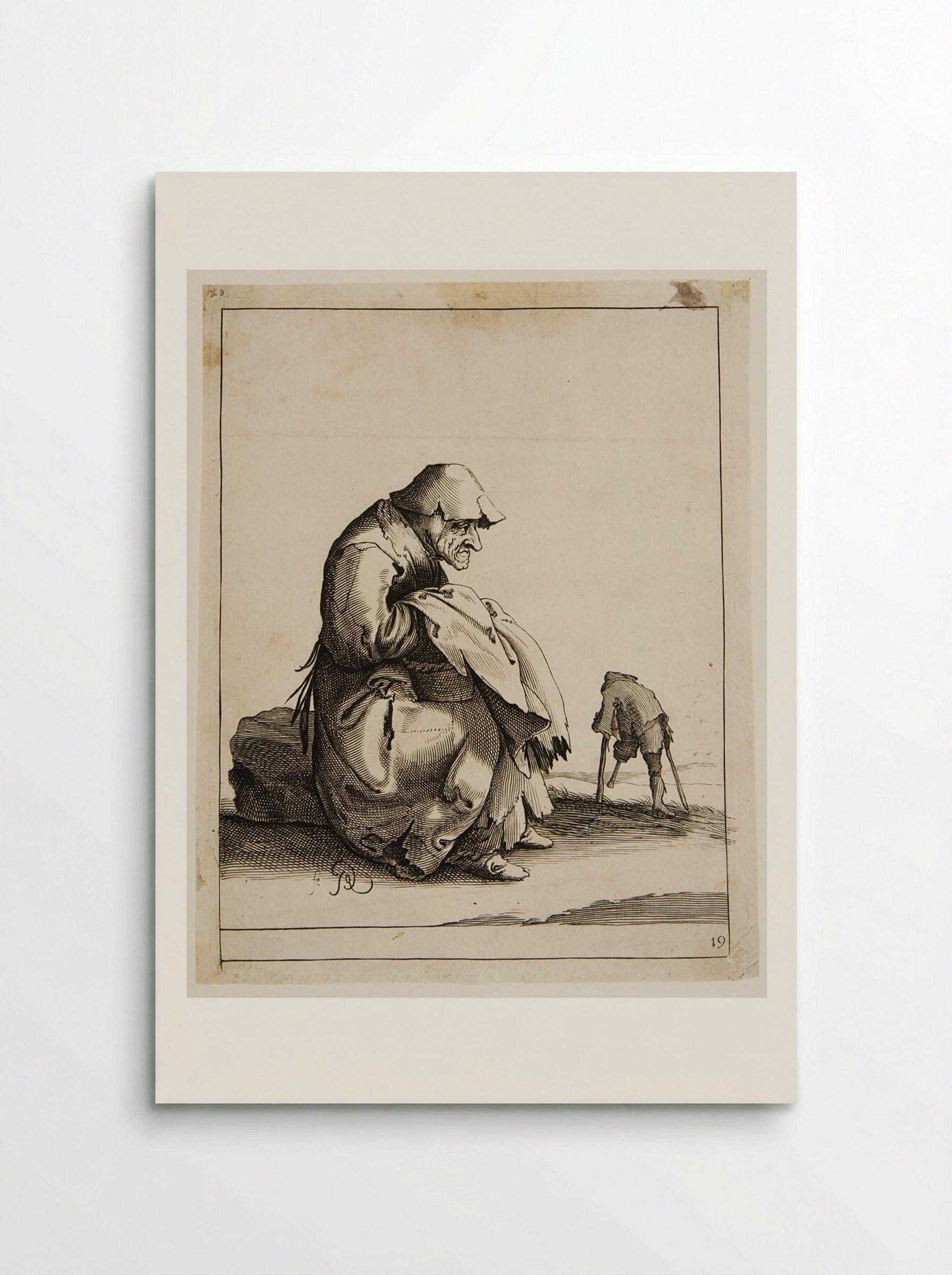 Old Woman Seated - Pieter Jansz. Quast - Poster