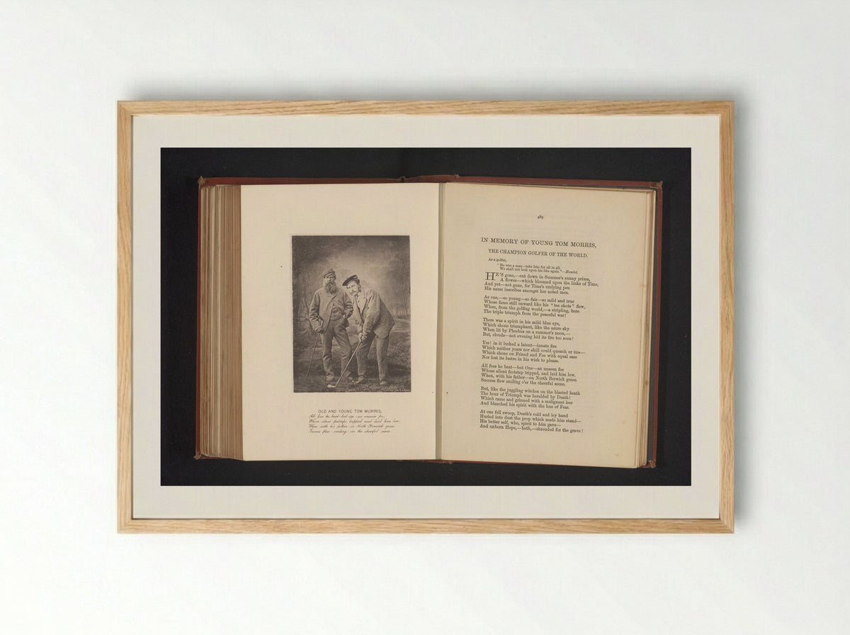 Old and Young Tom Morris - Thomas Rodger - Framed Print Wood