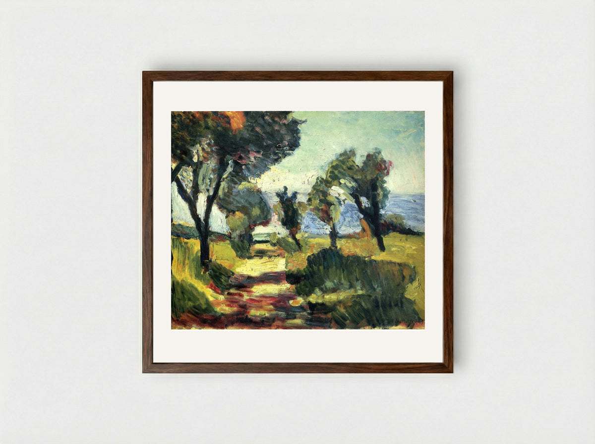Olive Trees - Henri Matisse - Framed Print Dark Wood