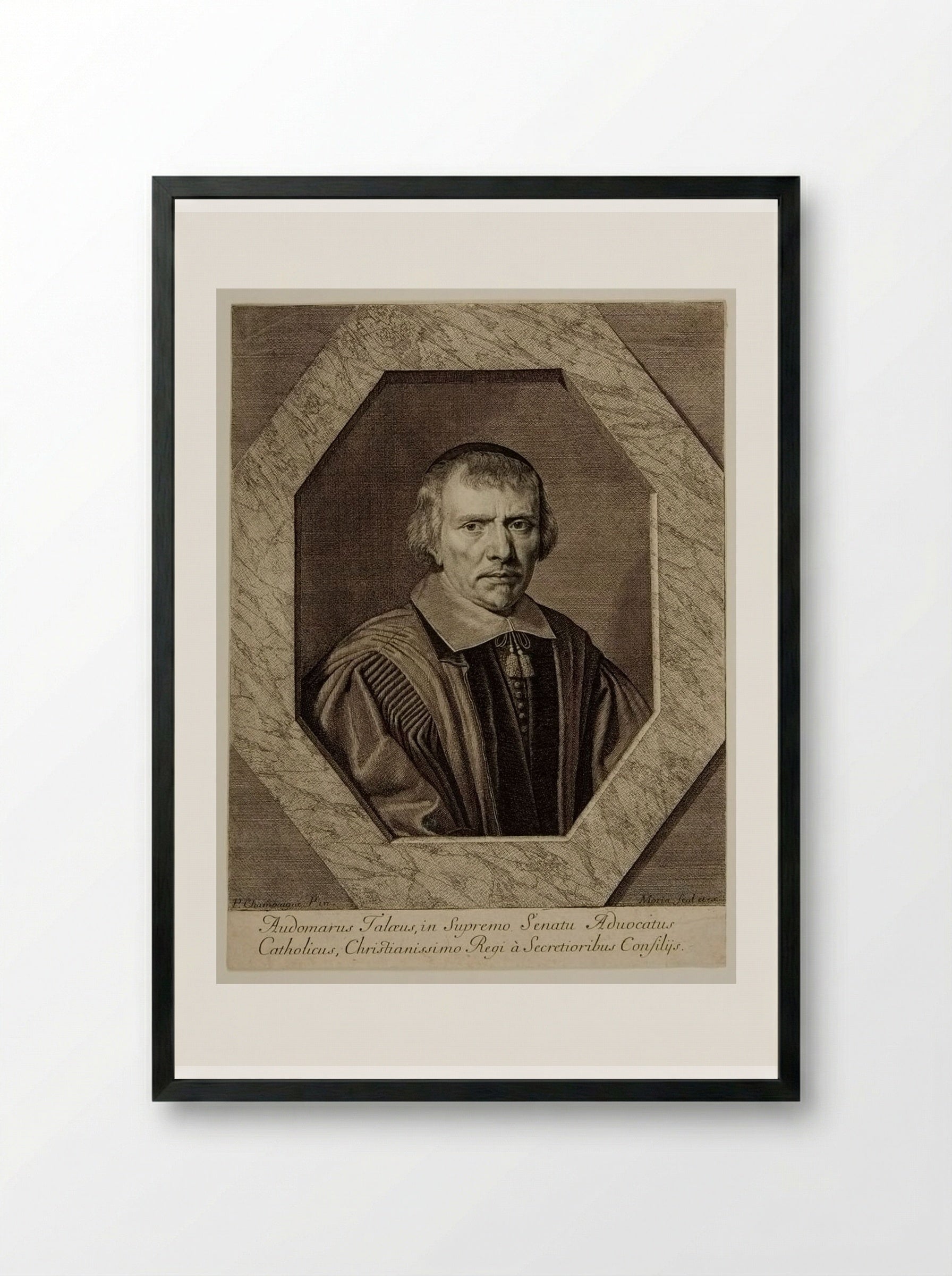 Omer Talon - Jean Morin - Framed Print Black