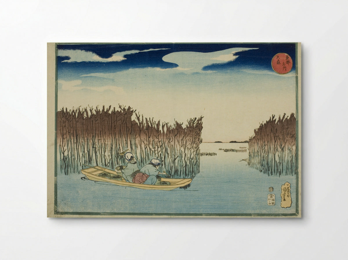 Omori, from the series Famous Places in the Eastern Capital - Utagawa Kuniyoshi - Poster