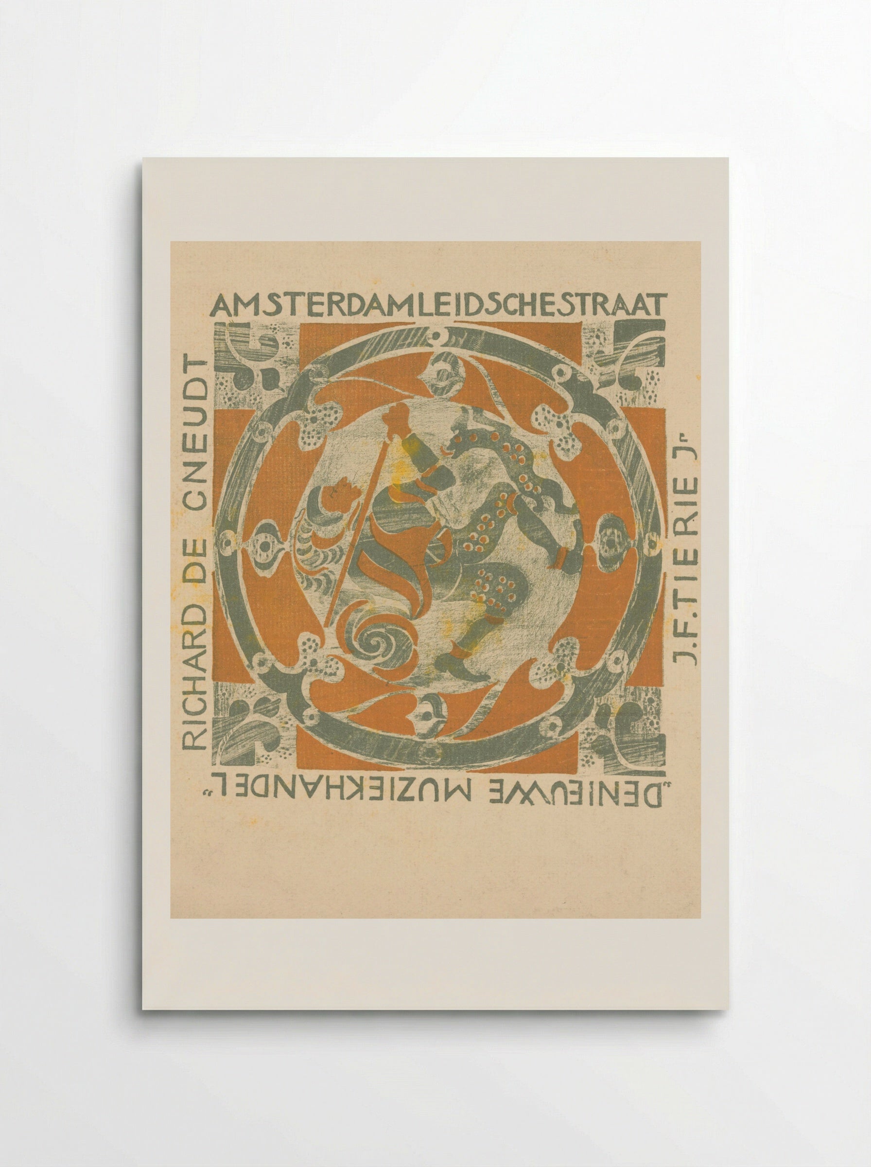 Omslag van muziekstuk 't Koningskind - Carel Adolph Lion Cachet - Poster