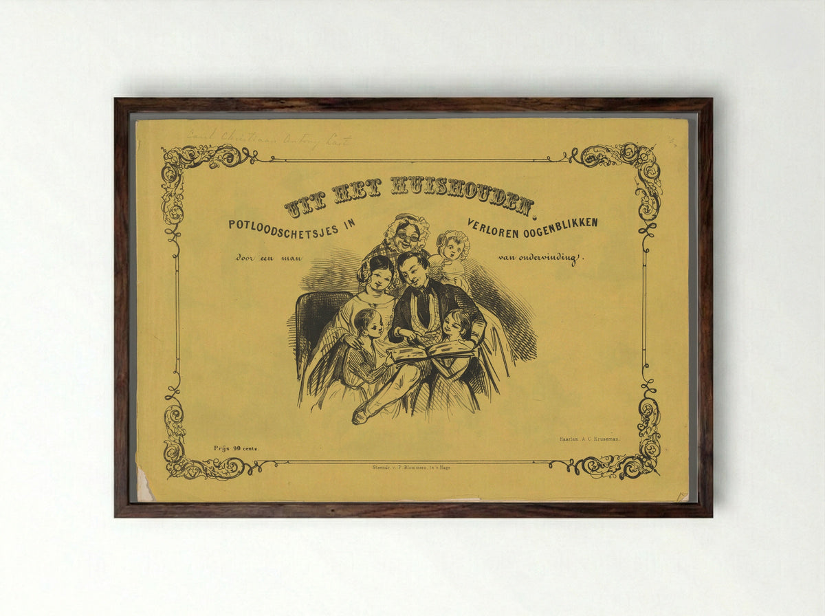 Omslag voor: Uit het huishouden - Carel Christiaan Antony Last - Framed Print Dark Wood