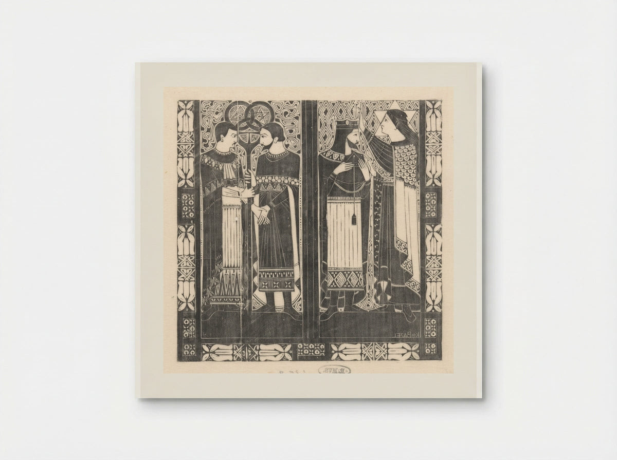 Omslagillustratie voor jubileumnummer Architectura - Karel Petrus Cornelis de Bazel - Poster