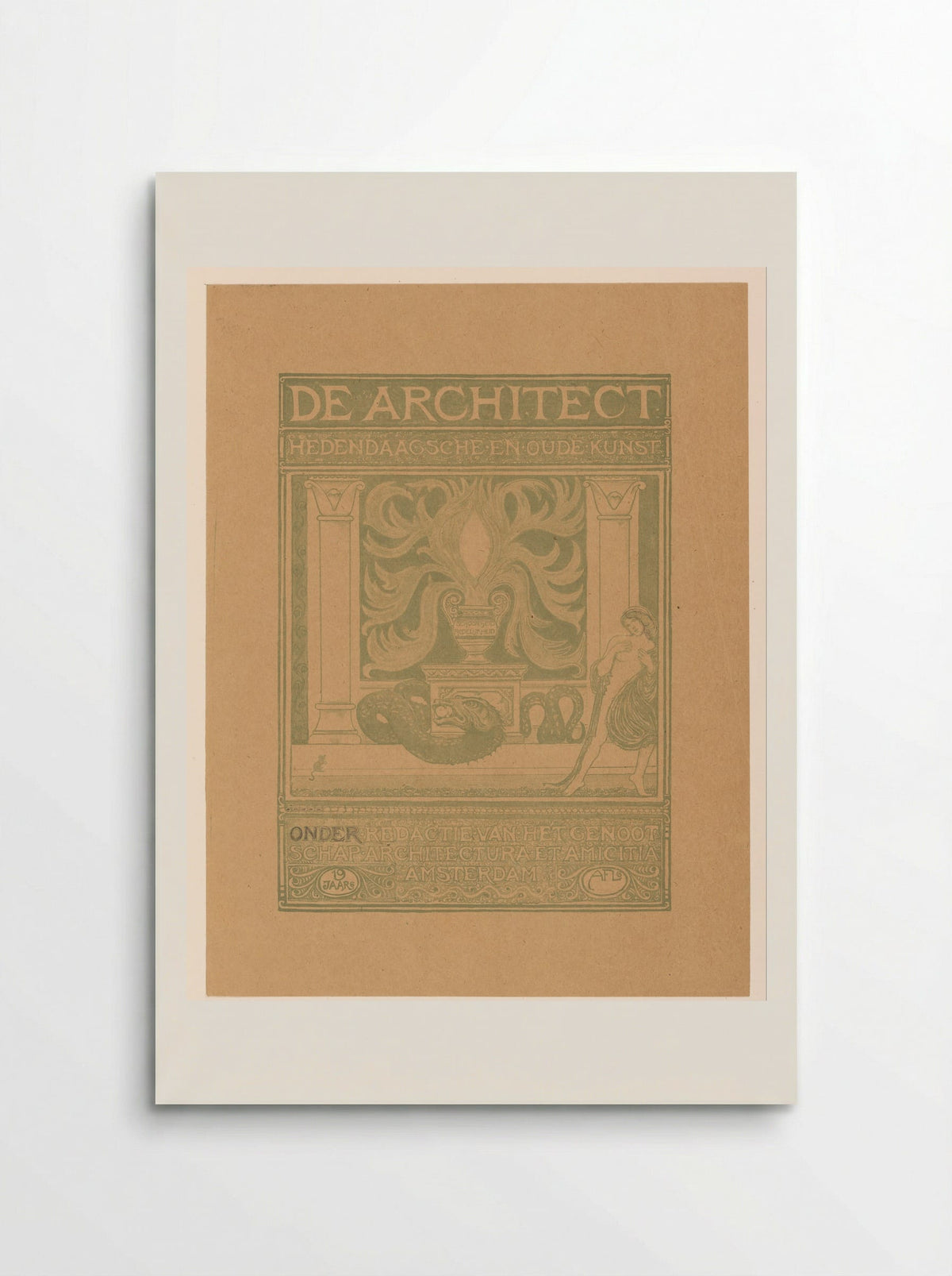 Omslagontwerp voor: De Architect - Richard Nicolaüs Roland Holst - Poster