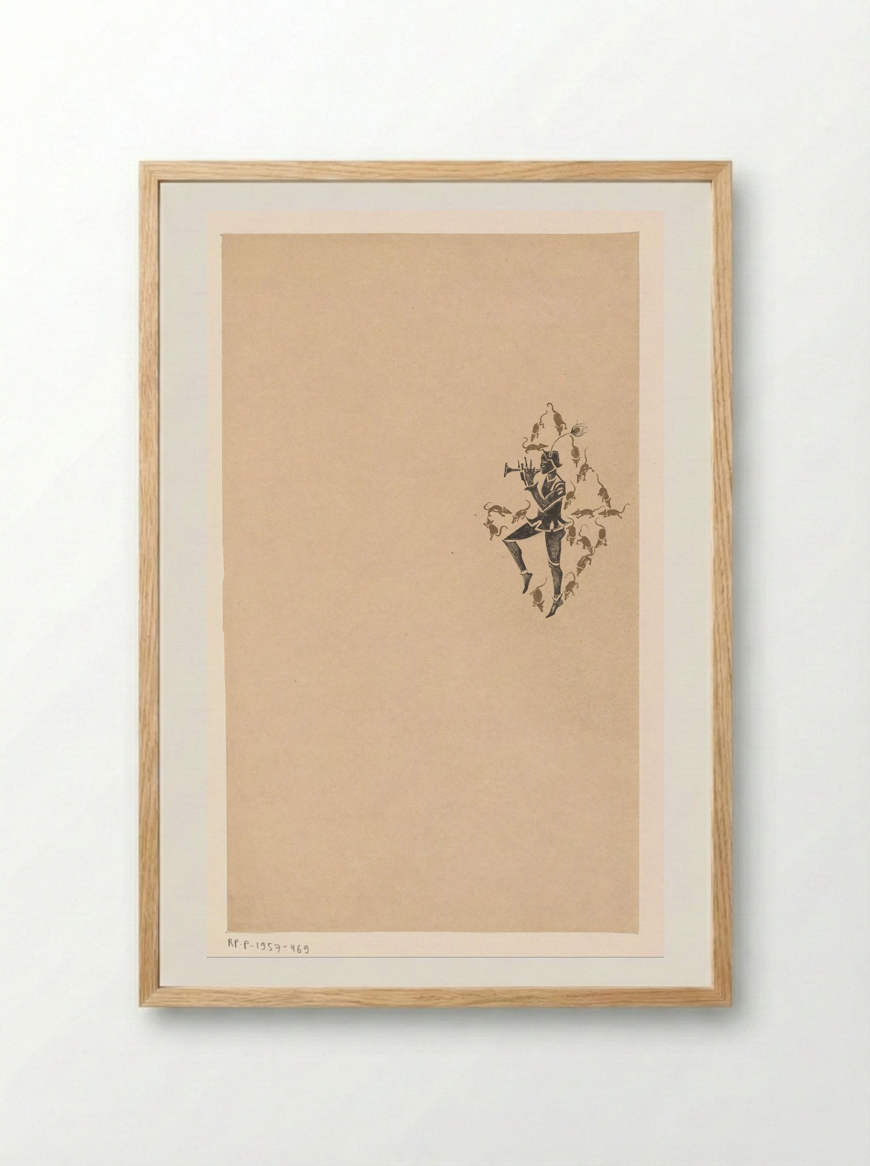 Omslagontwerp voor: Programma van het Concertgebouw Amsterdam - Richard Nicolaüs Roland Holst - Framed Print Wood