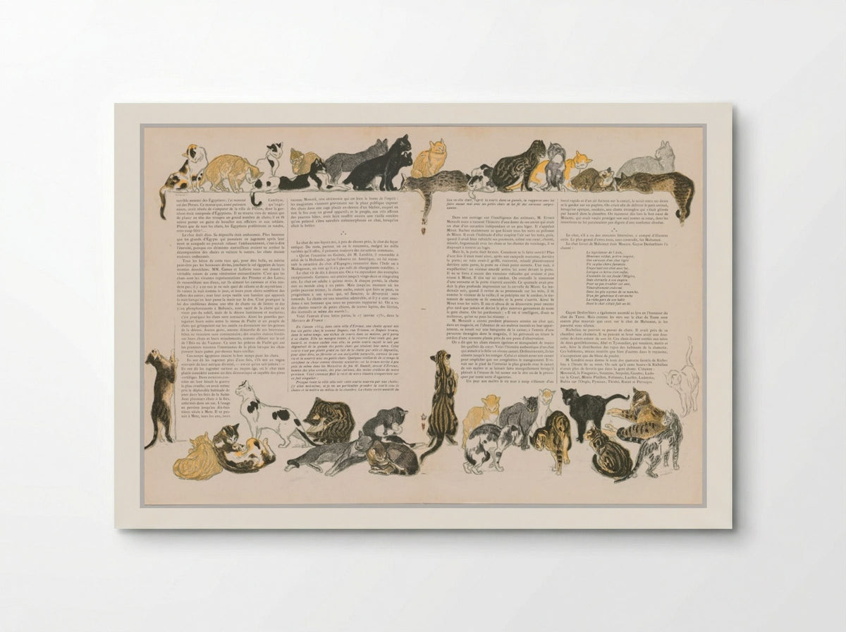 On Cats (Des Chats) - Théophile Alexandre Steinlen - Poster