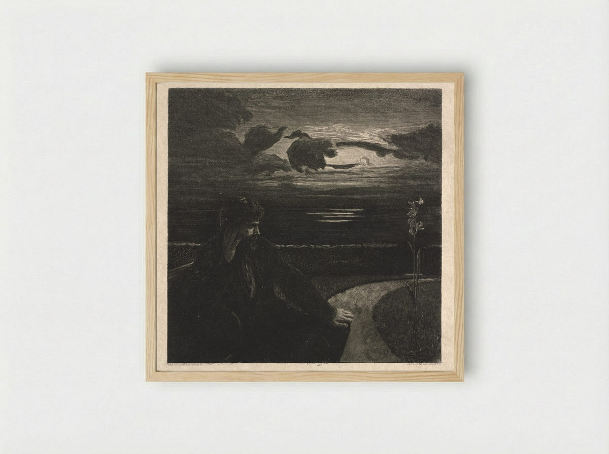 On Death, Part I - Max Klinger - Framed Print Wood