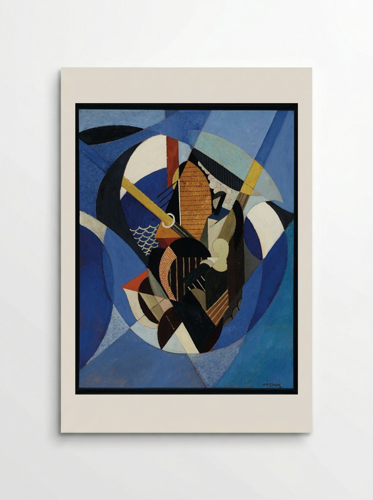 On a Sailboat - Albert Gleizes - Poster