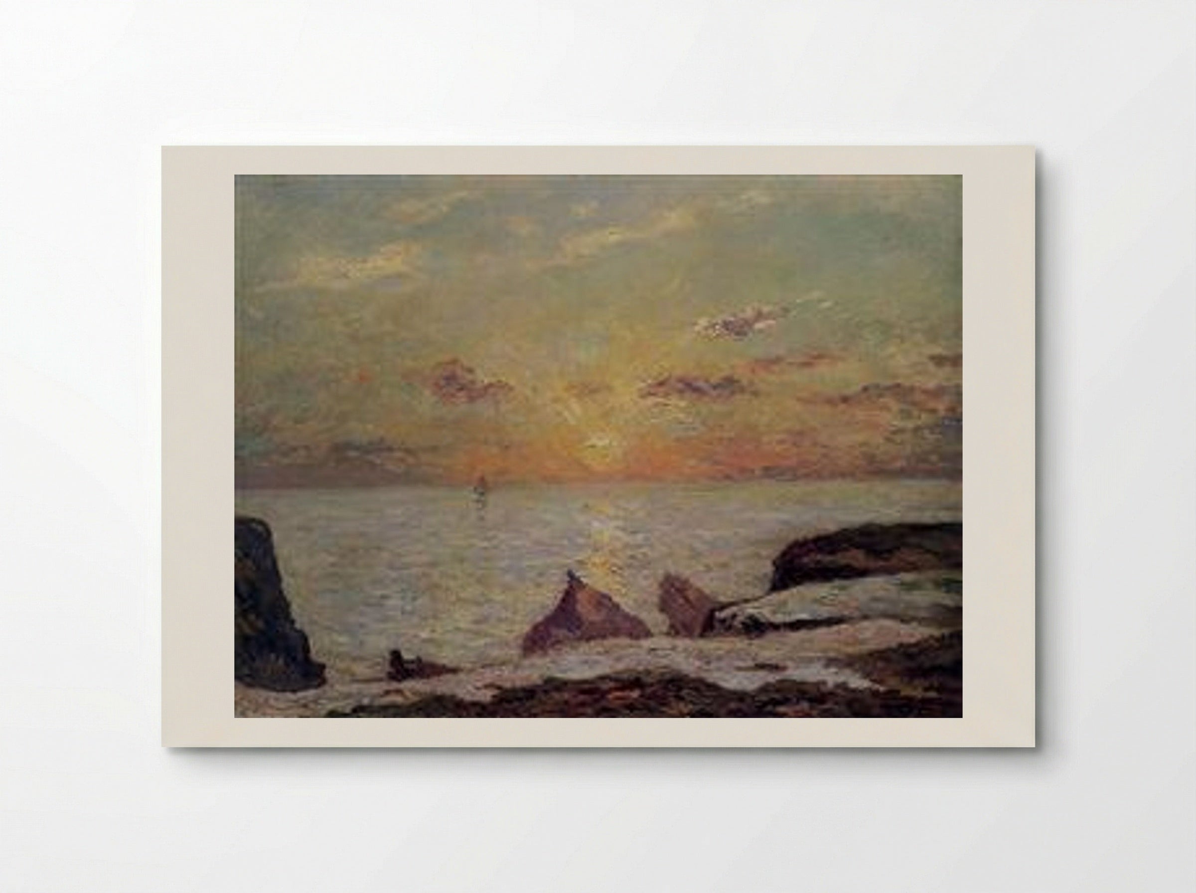 On the Cliffs of Belle Isle - Maxime Maufra - Poster
