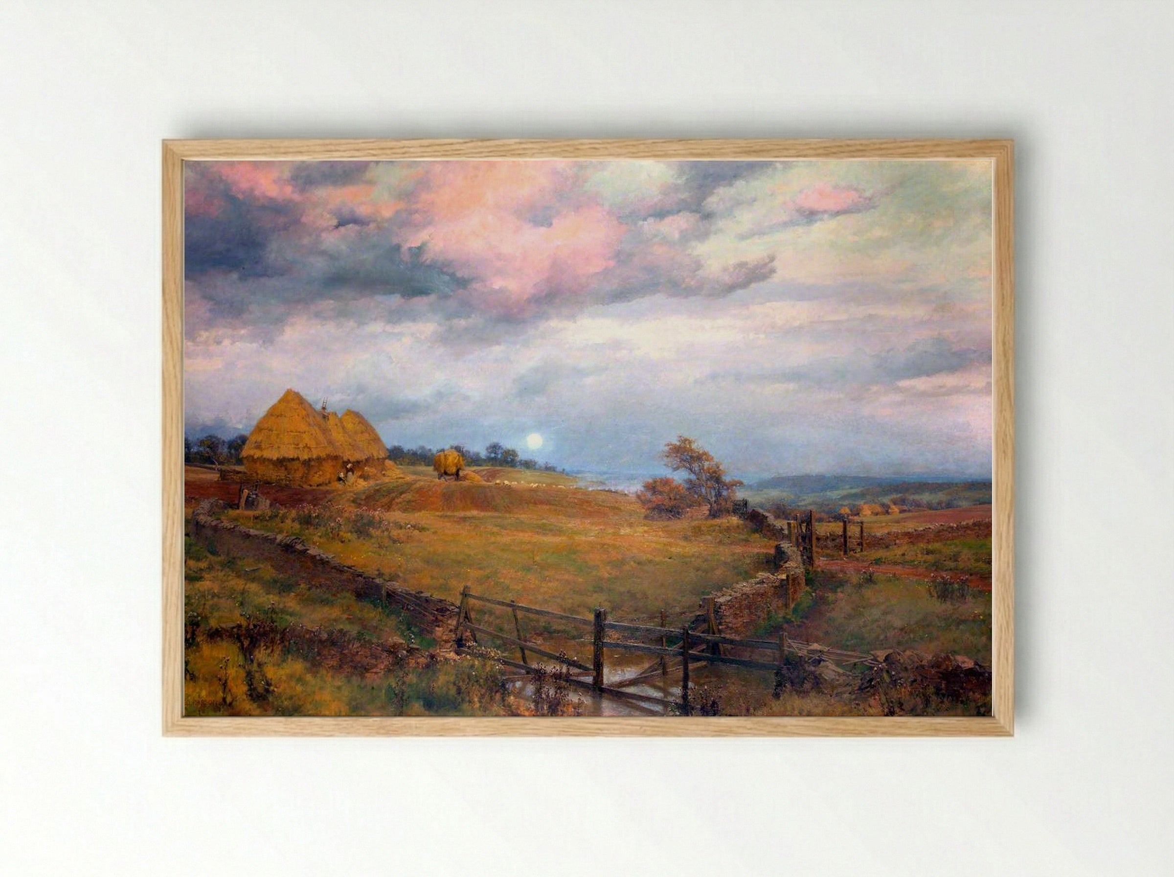 On the Cotswolds - Alfred Parsons - Framed Print Wood