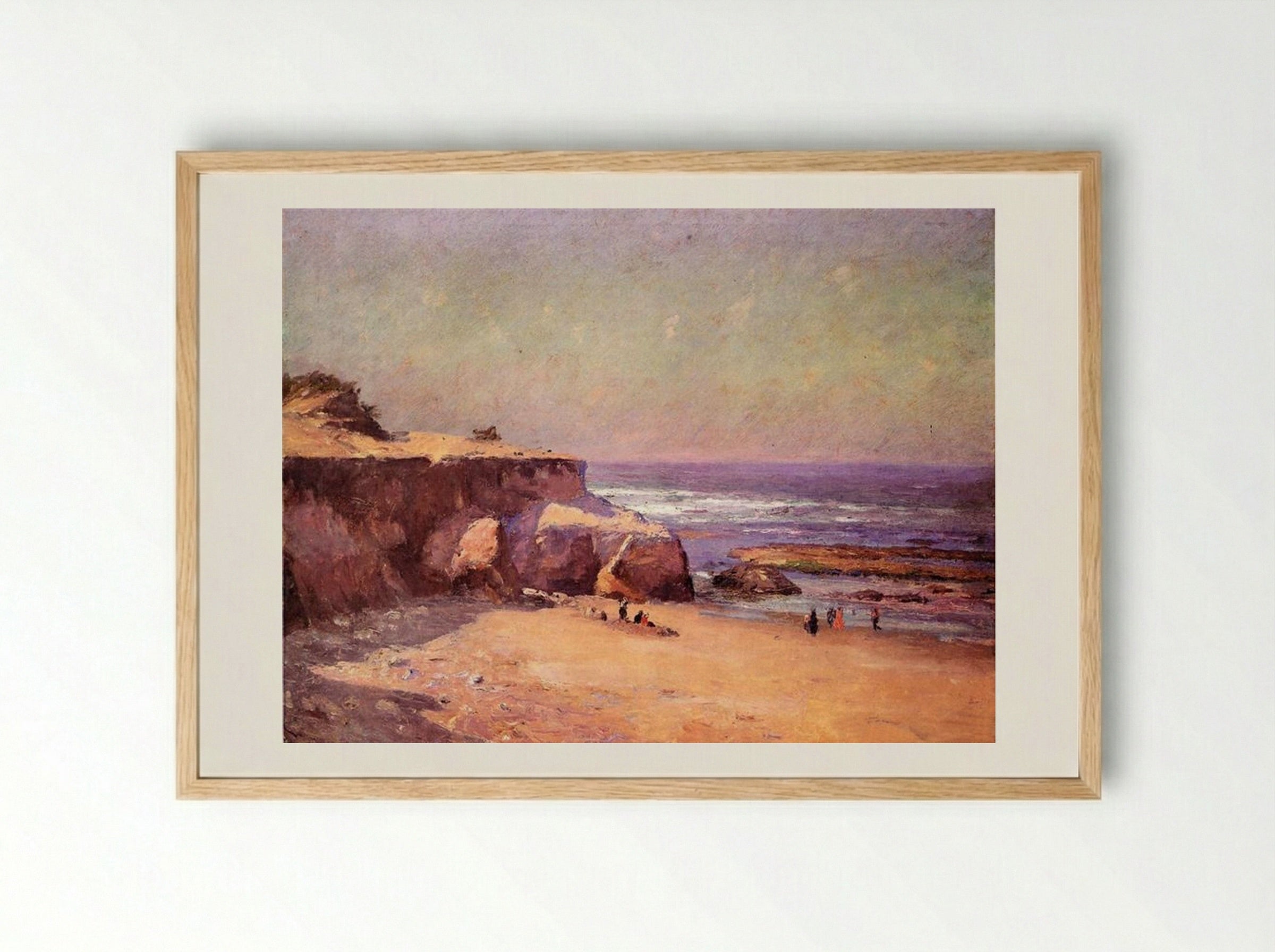 On the Oregon Coast - T. C. Steele - Framed Print Wood