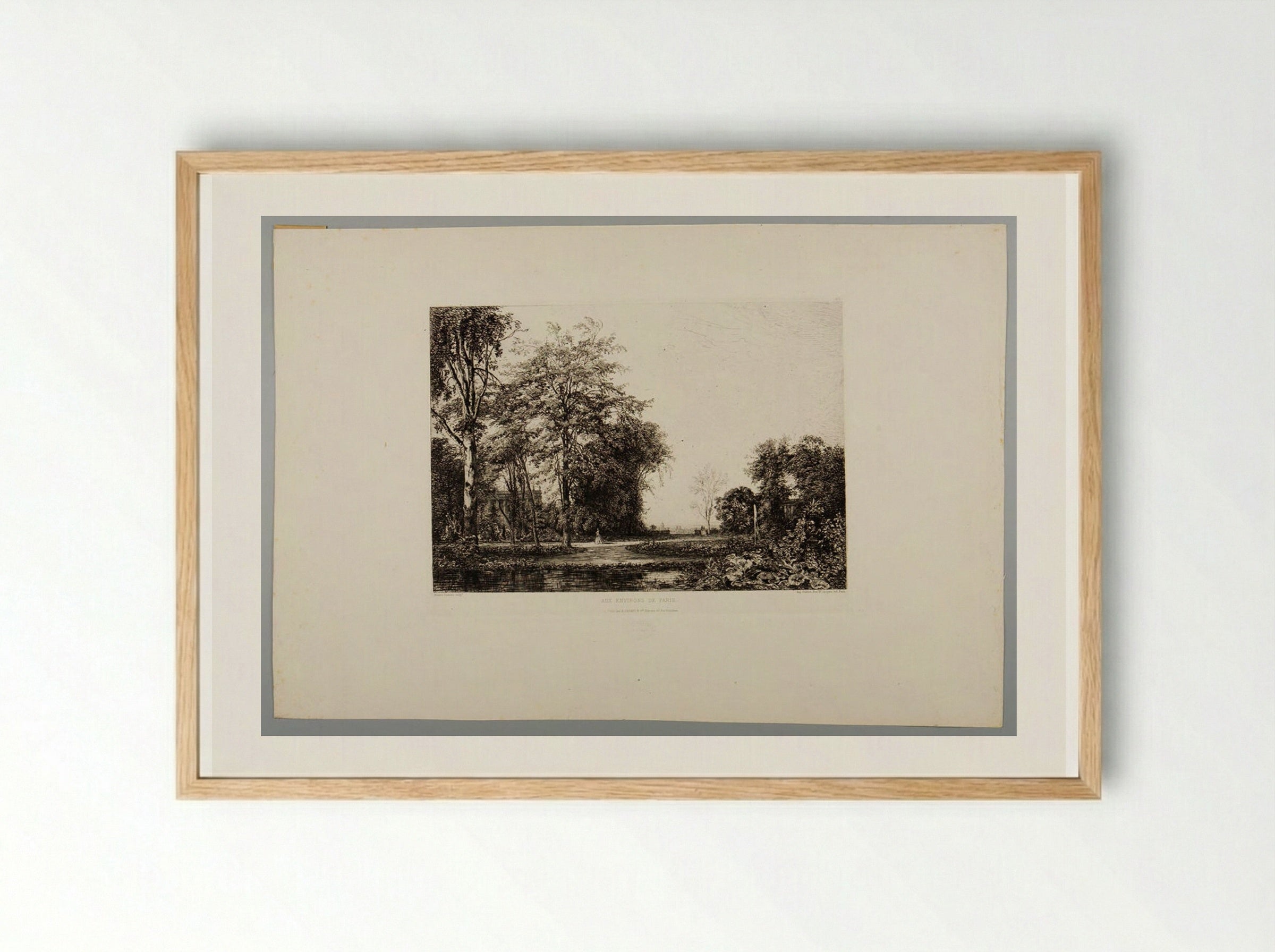 On the Outskirts of Paris - Maxime Lalanne - Framed Print Wood