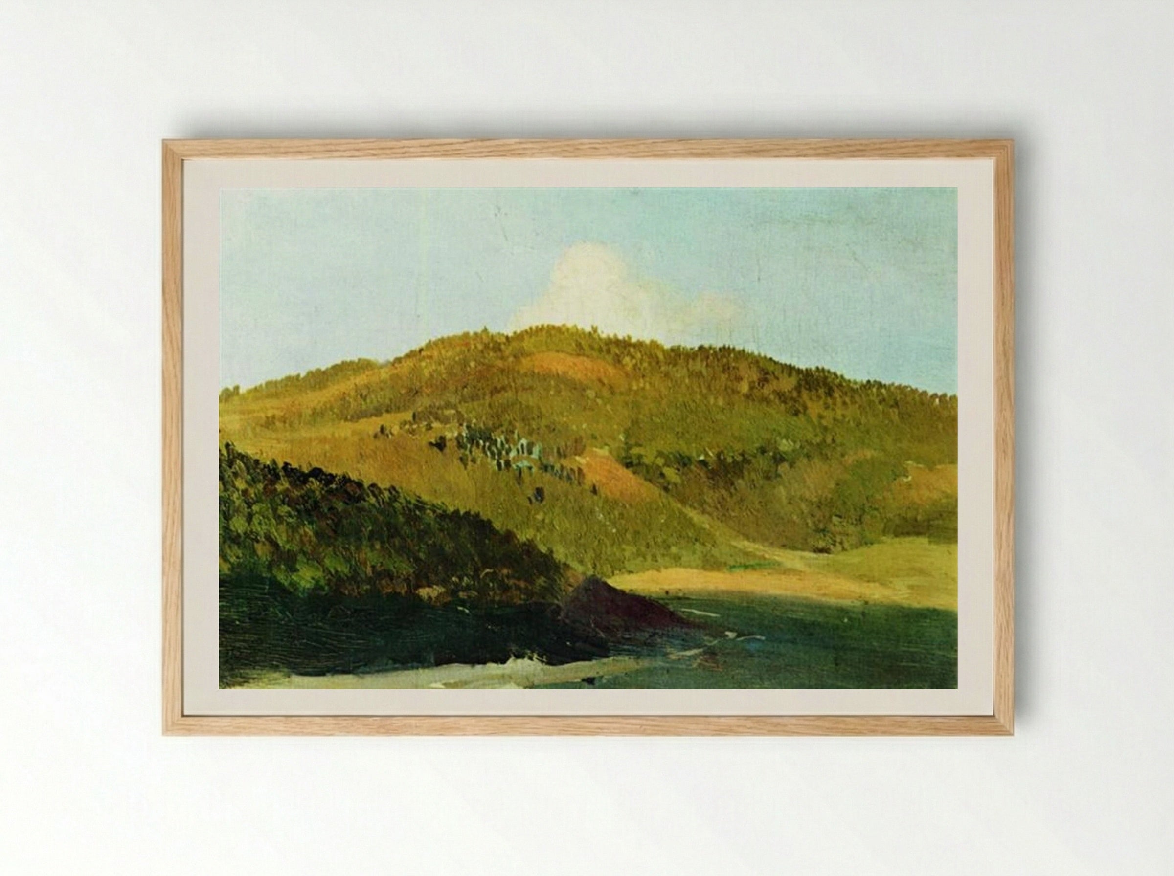 On the Peaks of the Yaila - Isaac Levitan - Framed Print Wood