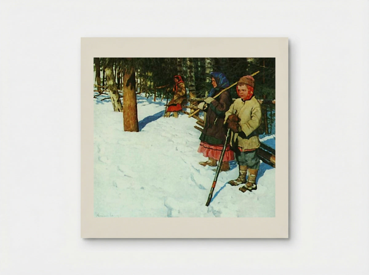 On the Raid - Nikolay Bogdanov-Belsky - Poster