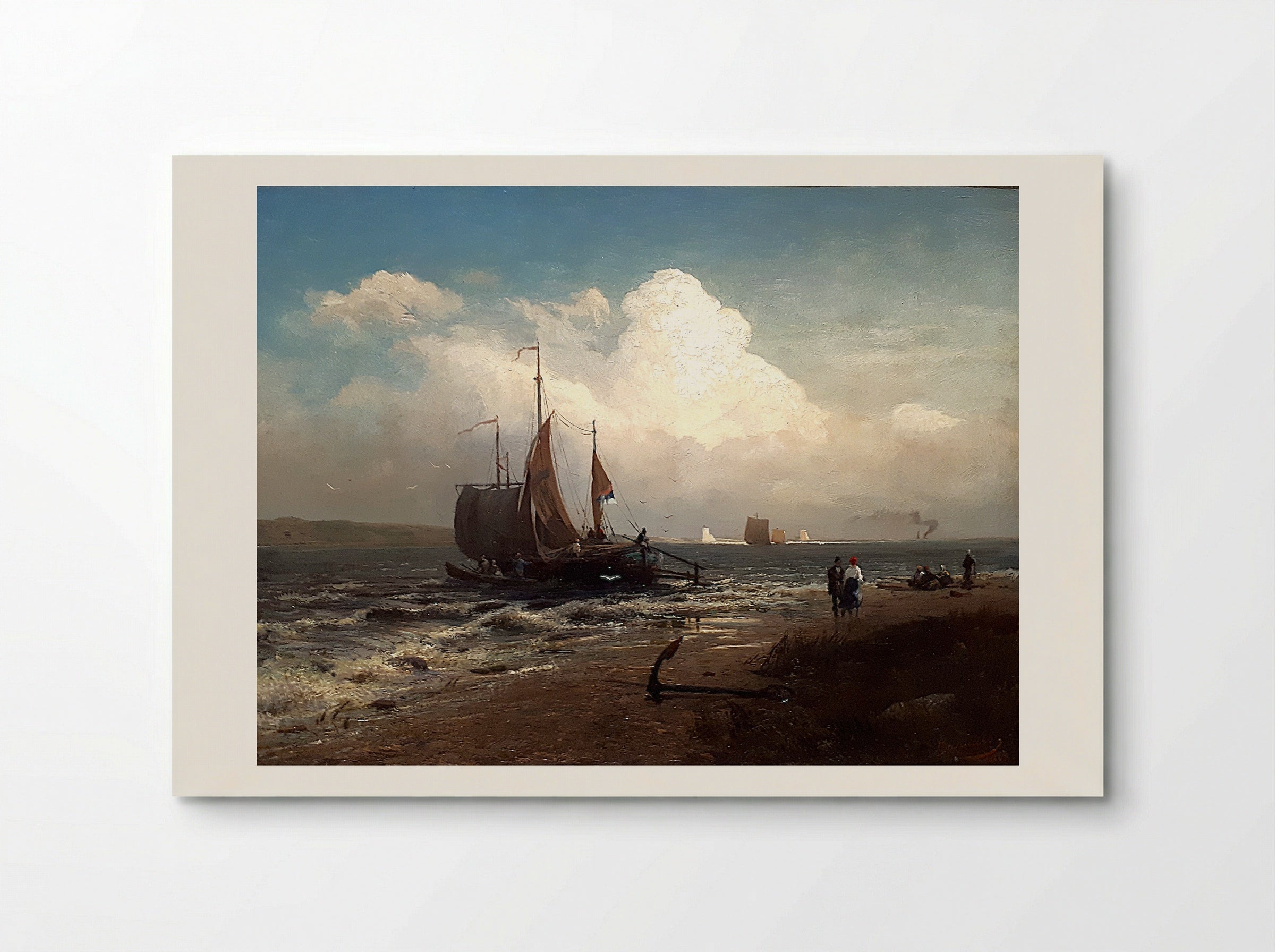 On the River. Windy Day - Fyodor Vasilyev - Poster
