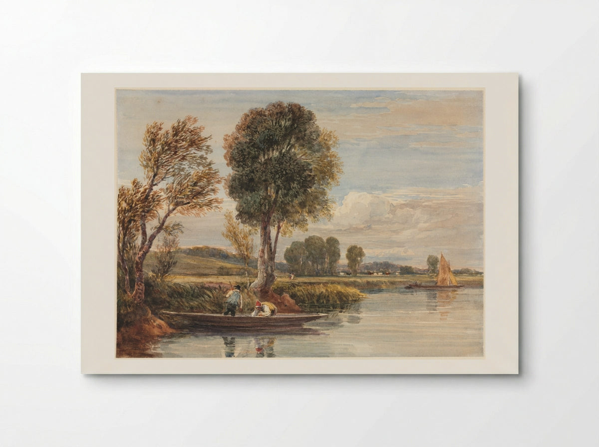 On the Thames - David Cox - Poster