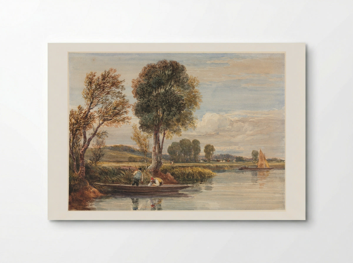 On the Thames - David Cox - Poster