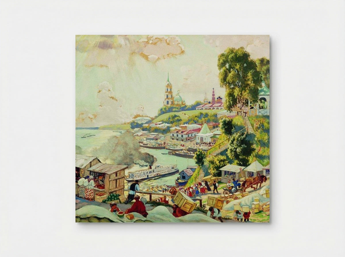 On the Volga - Boris Kustodiev - Poster
