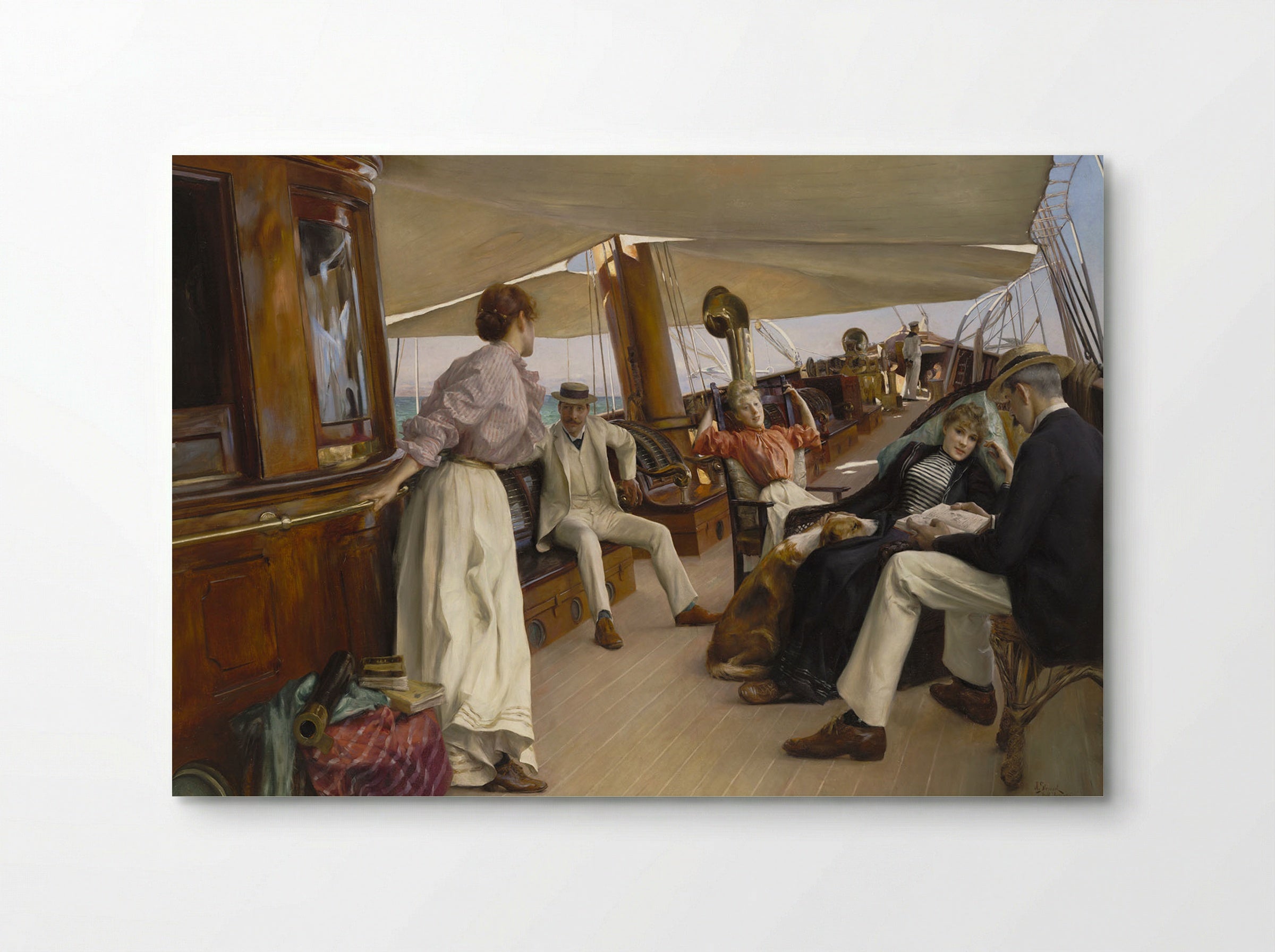 On the Yacht „Namouna“, Venice - Julius LeBlanc Stewart - Poster