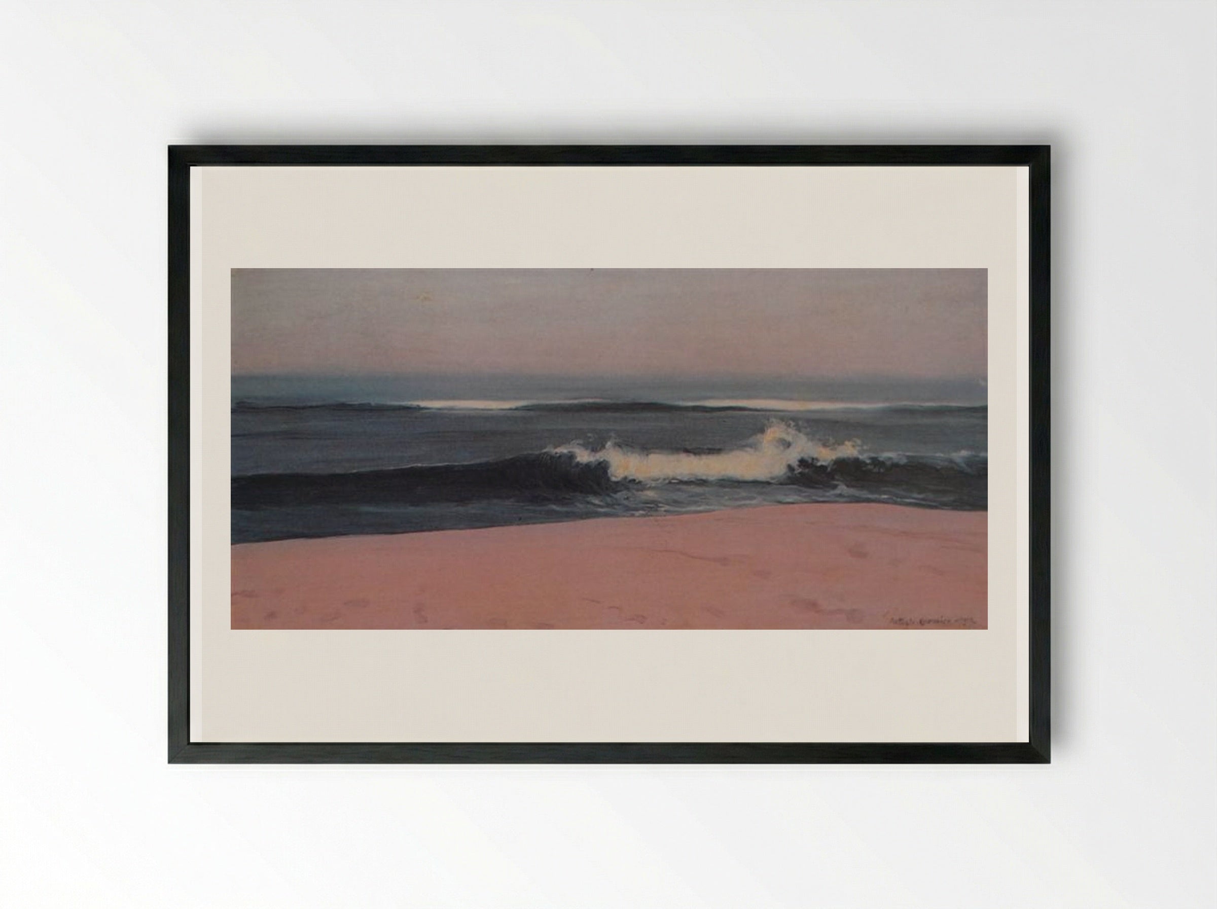 Onda - António Carneiro - Framed Print Black