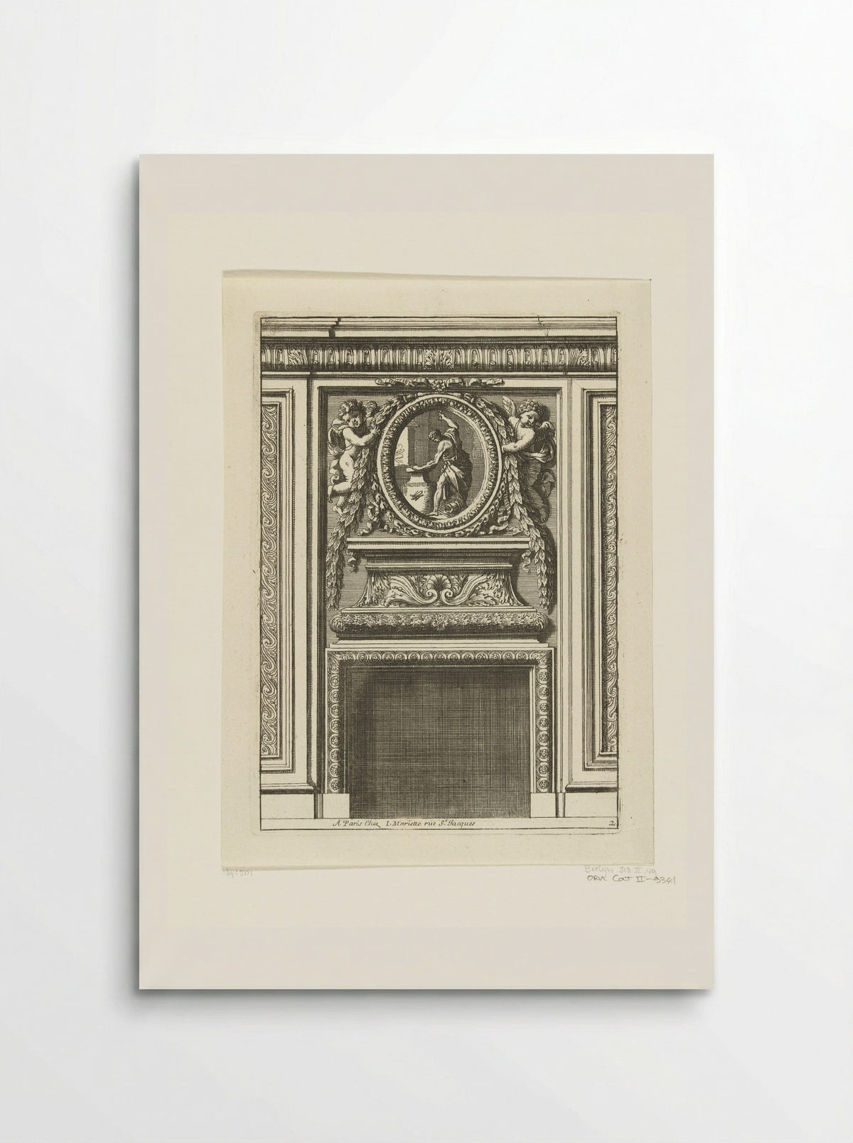 Onderboezem met ovaal medaillon - Jean Lepautre - Poster