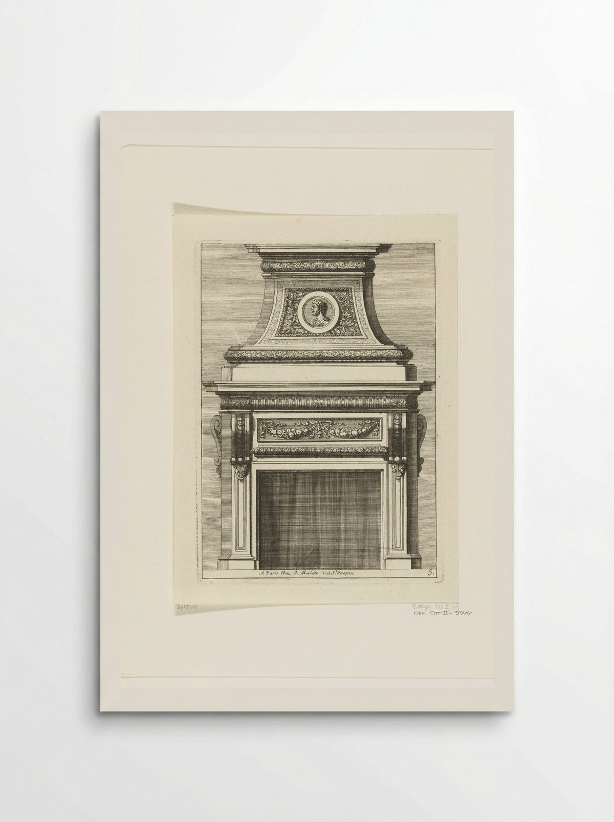 Onderboezem met portretmedaillon - Jean Lepautre - Poster