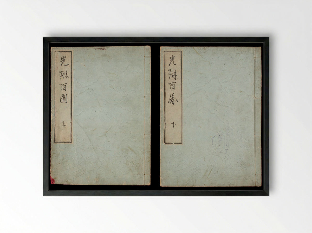 One Hundred Designs by Ogata Kōrin - Sakai Hōitsu - Framed Print Black