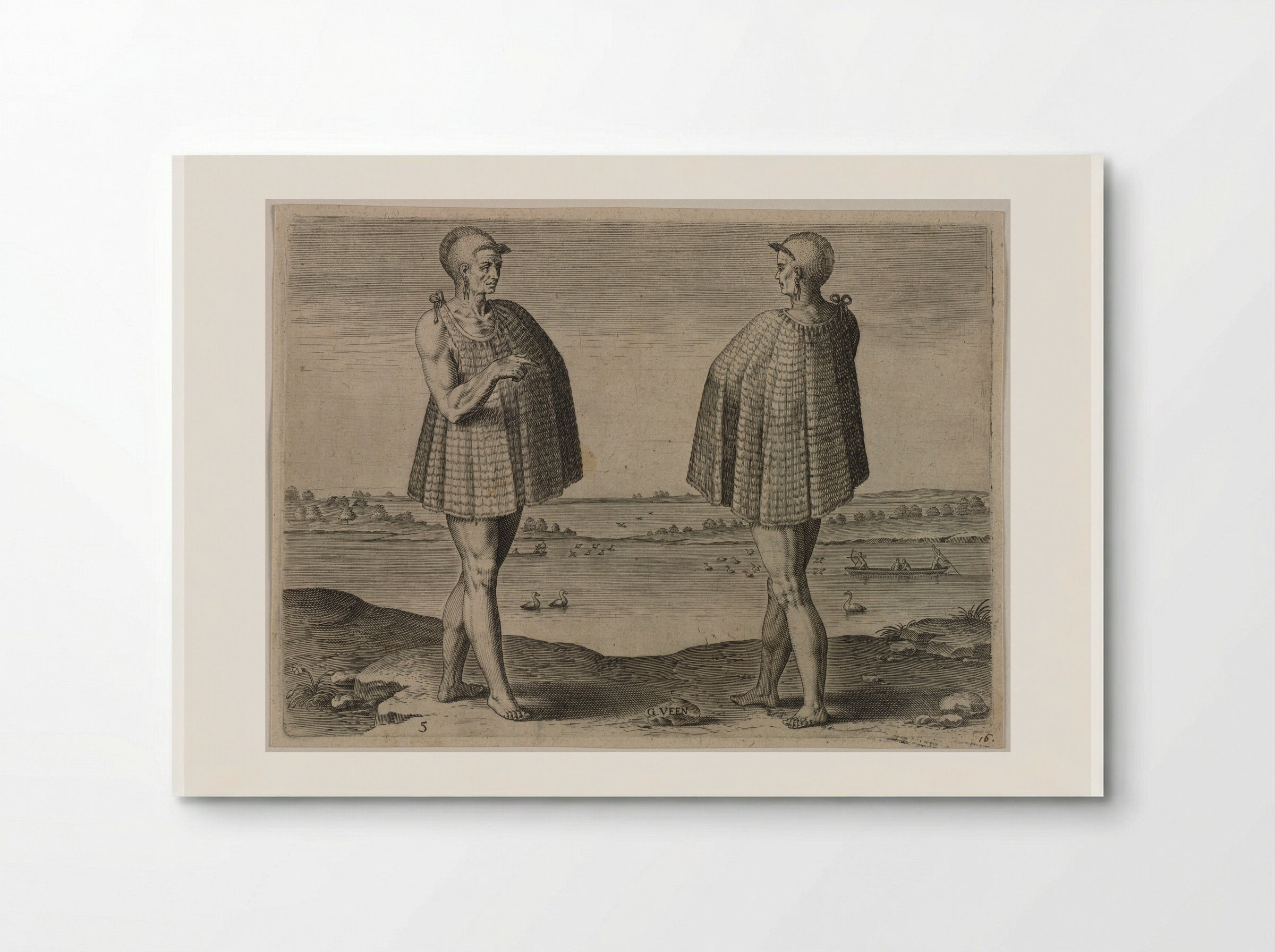 One of the Religios men in the Town of Secota - Theodor de Bry - Poster