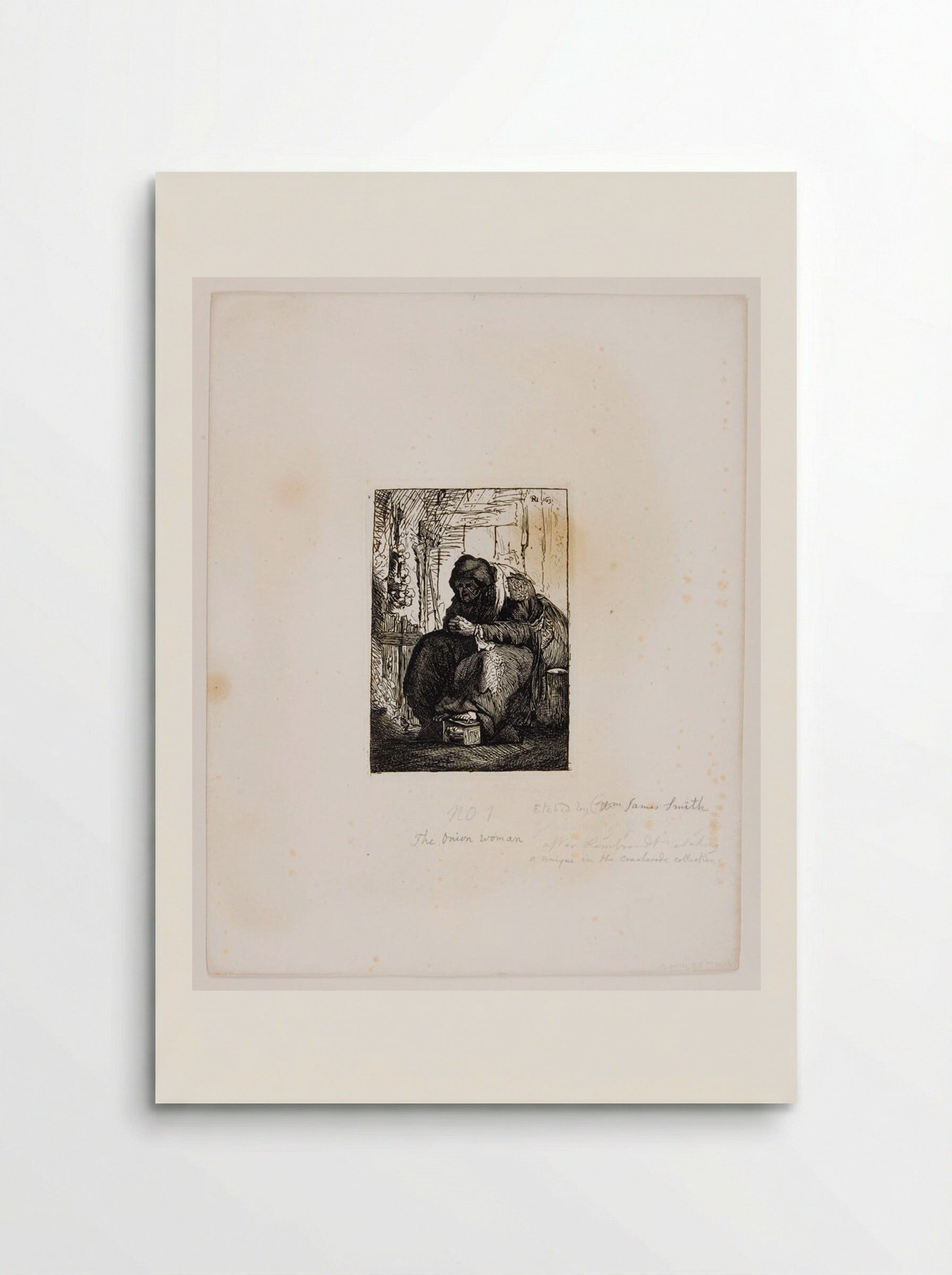 Onion Woman (After Rembrandt) - William James Smith - Poster