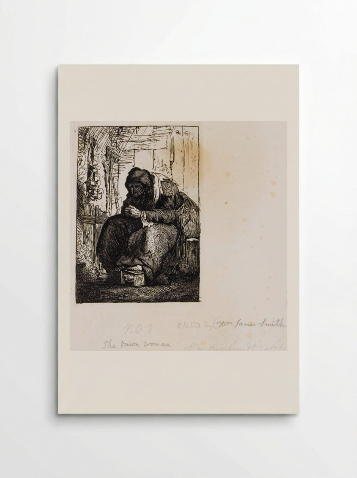 Onion Woman (After Rembrandt) - William James Smith - Poster