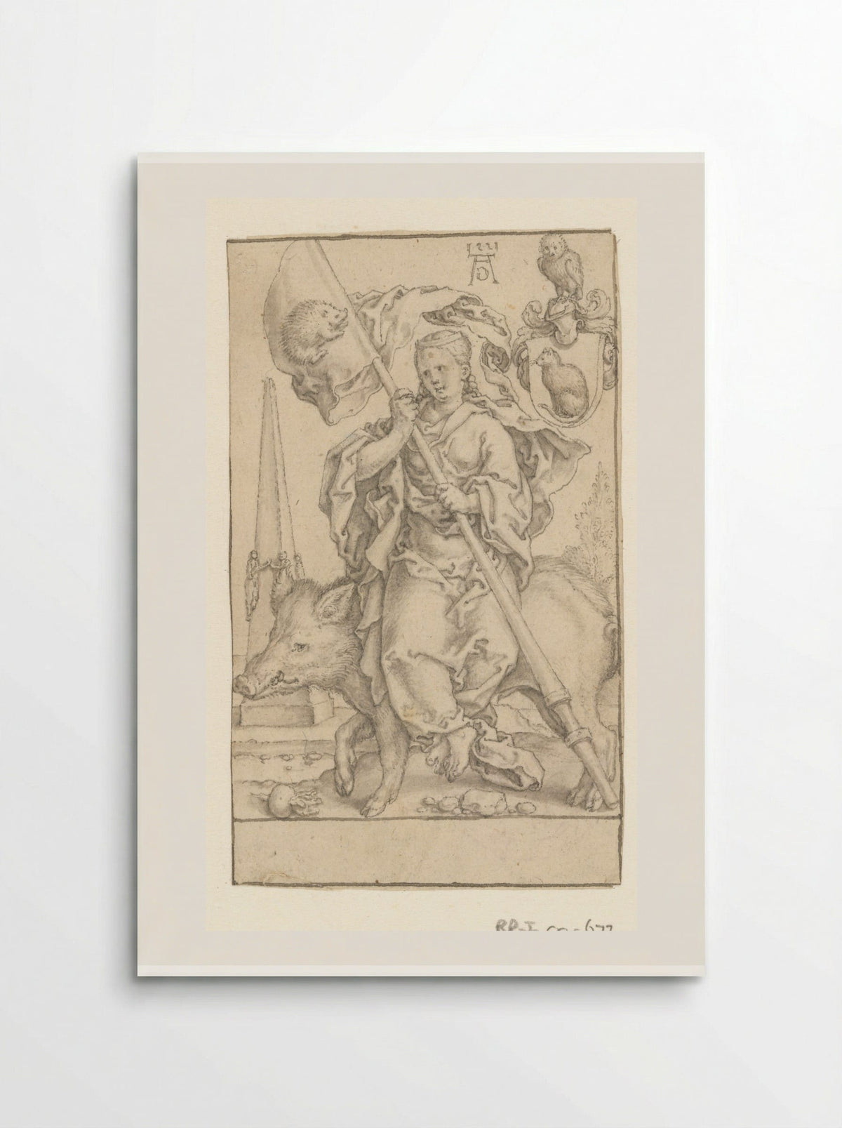 Onmatigheid (Intemperance) - Heinrich Aldegrever - Poster