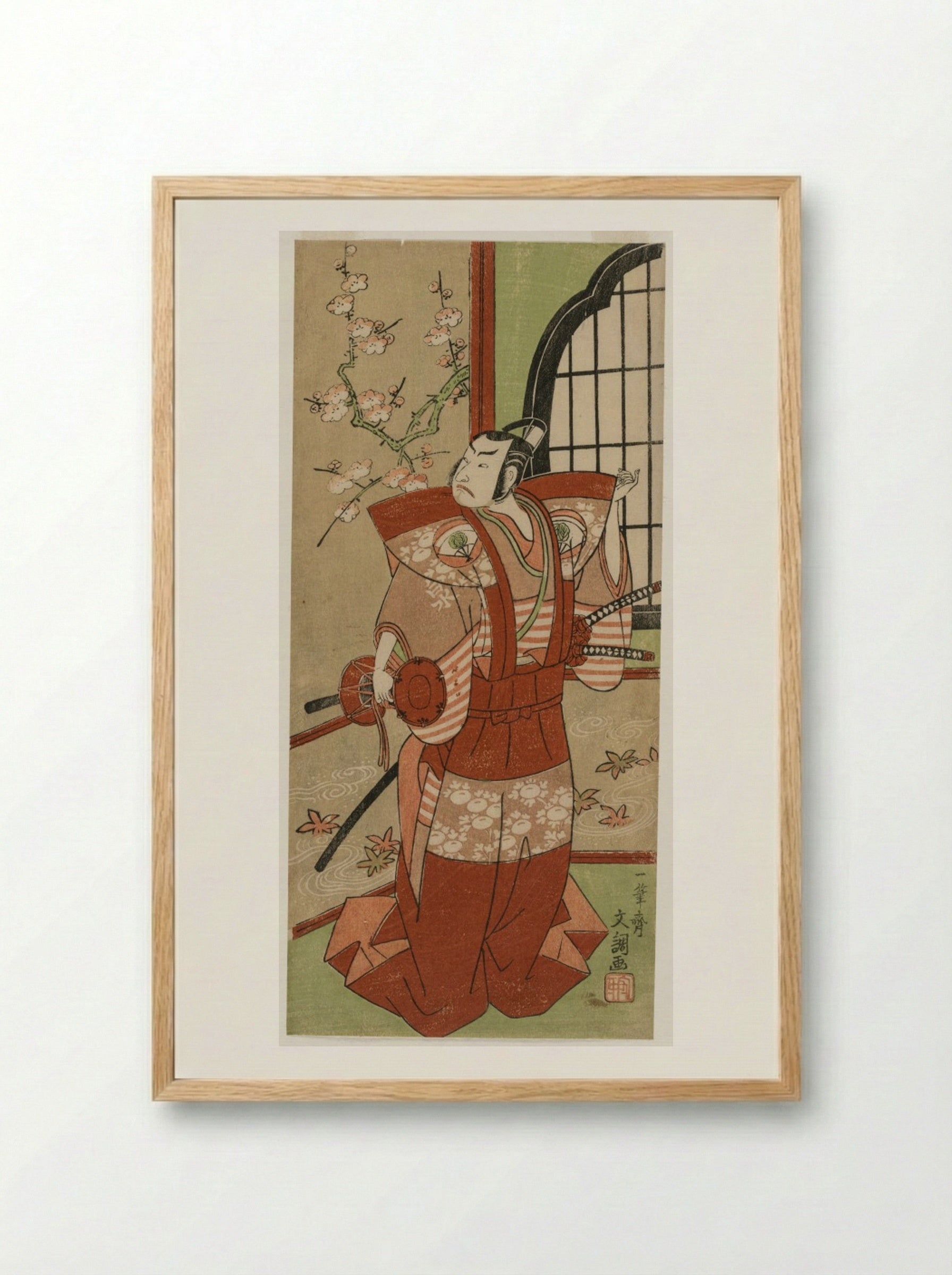 Onoe Kikugorō I as Izumi no Saburō - Ippitsusai Bunchō - Framed Print Wood