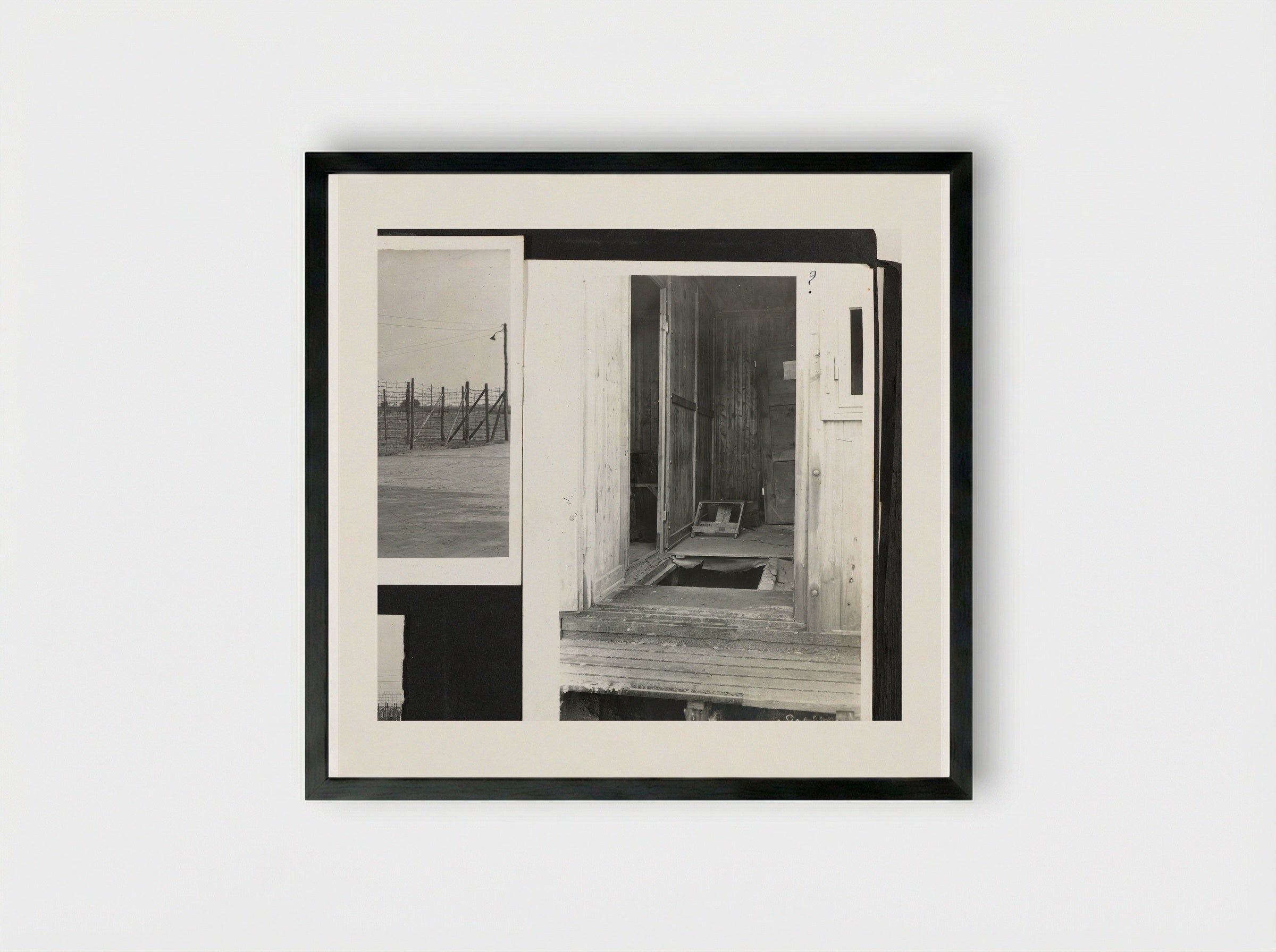 Ontdekte ontsnappingstunnels - Dick W.B. van Maarseveen - Framed Print Black